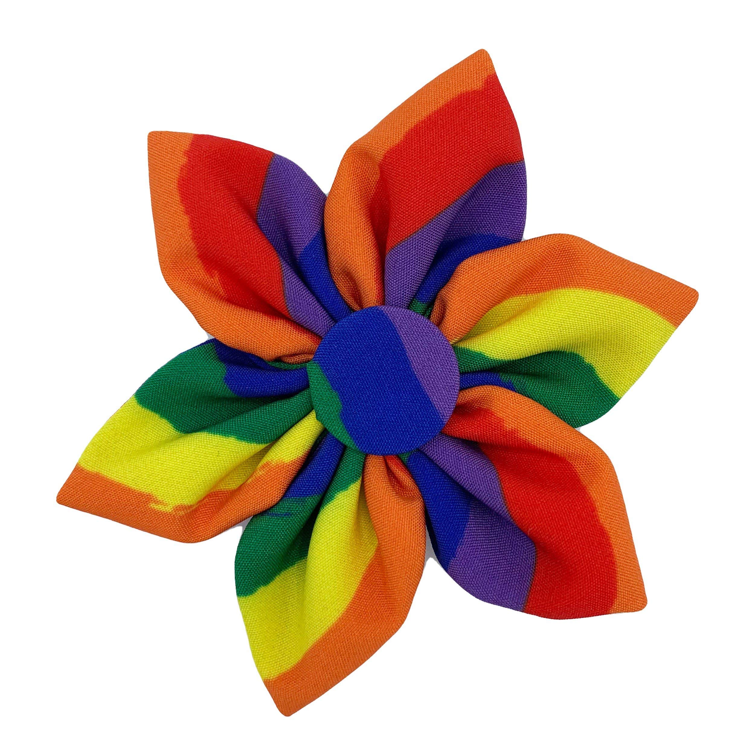 Huxley & Kent Pride Pet Pinwheel Collar for Dogs & Cats - Fun & Comfortable Accessory for Pets