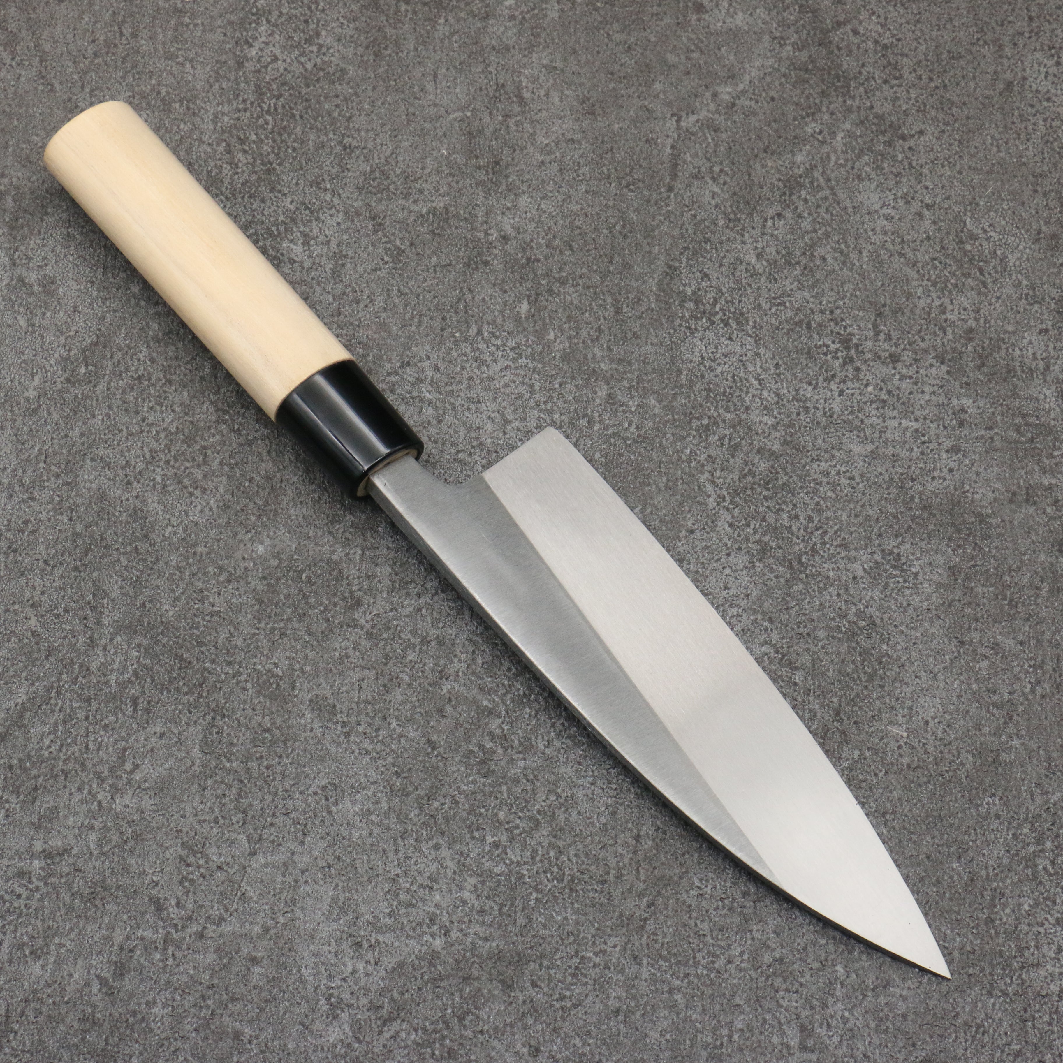 Premium Nakaniida White Steel No.2 Migaki Polish Finish Deba Knife 165mm with Magnolia Handle - Professional Japanese Kitchen Knife for Sushi, Filleting Fish & Precision Cutting