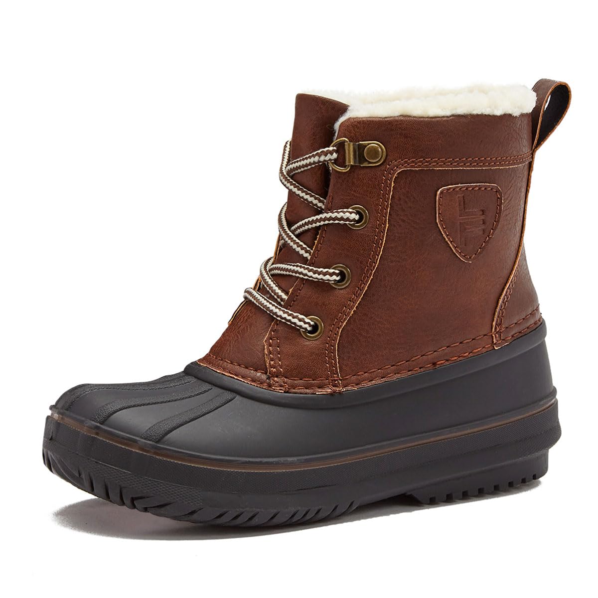 LONDON FOG Warrington Insulated Waterproof Snow Boots for Kids - Winter Duck Boots for Boys & Girls (Toddler to Big Kid Sizes 11-7) - Perfect for Snow Play, School & Outdoor Winter Activities