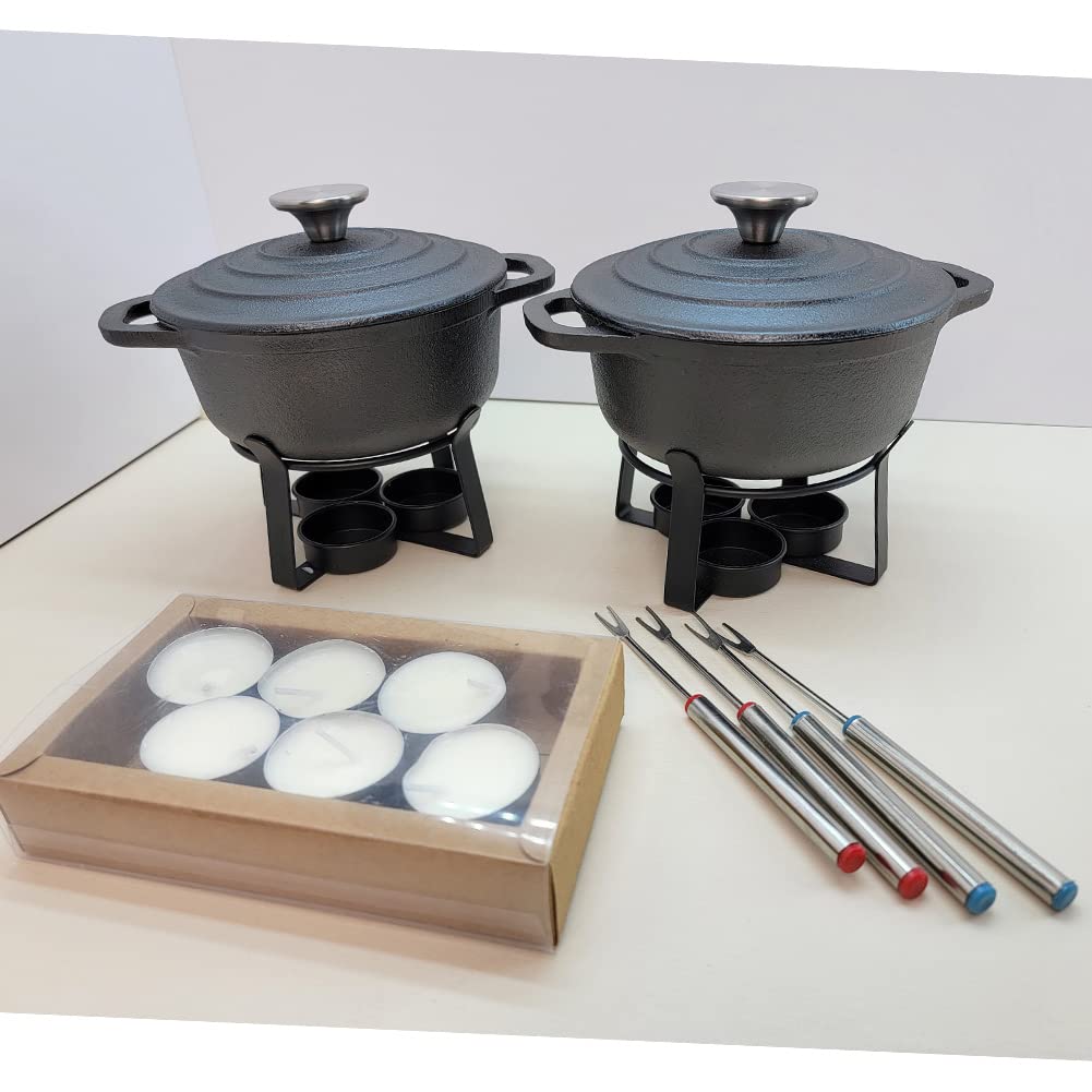 HAWOK Pre-Seasoned Cast Iron Dutch Oven with Trivet - 5.5 Quart Enameled Cookware for Baking, Roasting & Slow Cooking - Perfect for Soups, Stews & Bread Making in Oven or Campfire