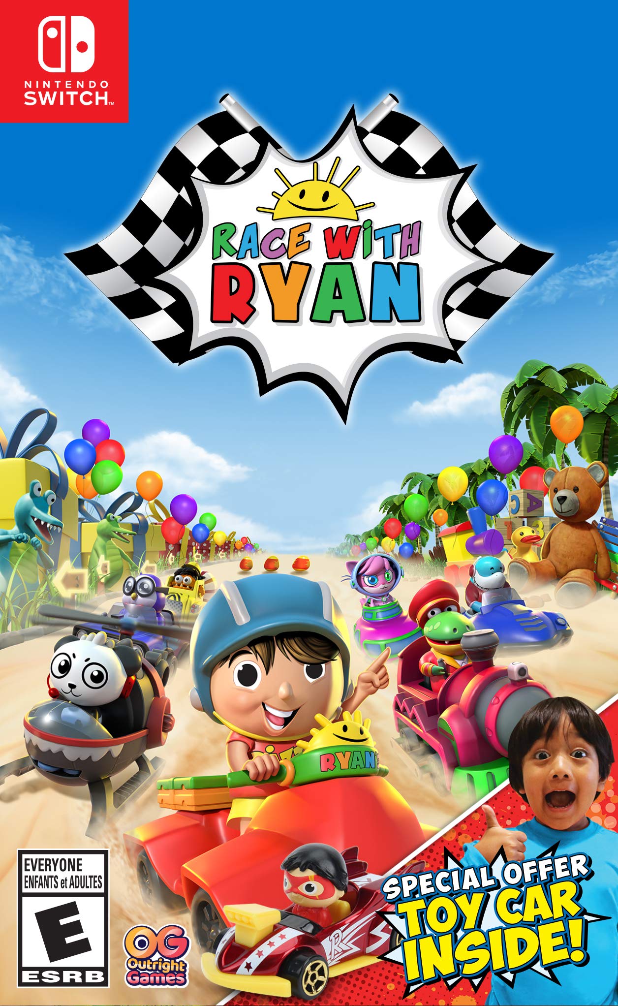 Race With Ryan - Nintendo Switch Video Game with Exclusive Toy Car Bonus - Fun Family Racing Game for Kids & Parents