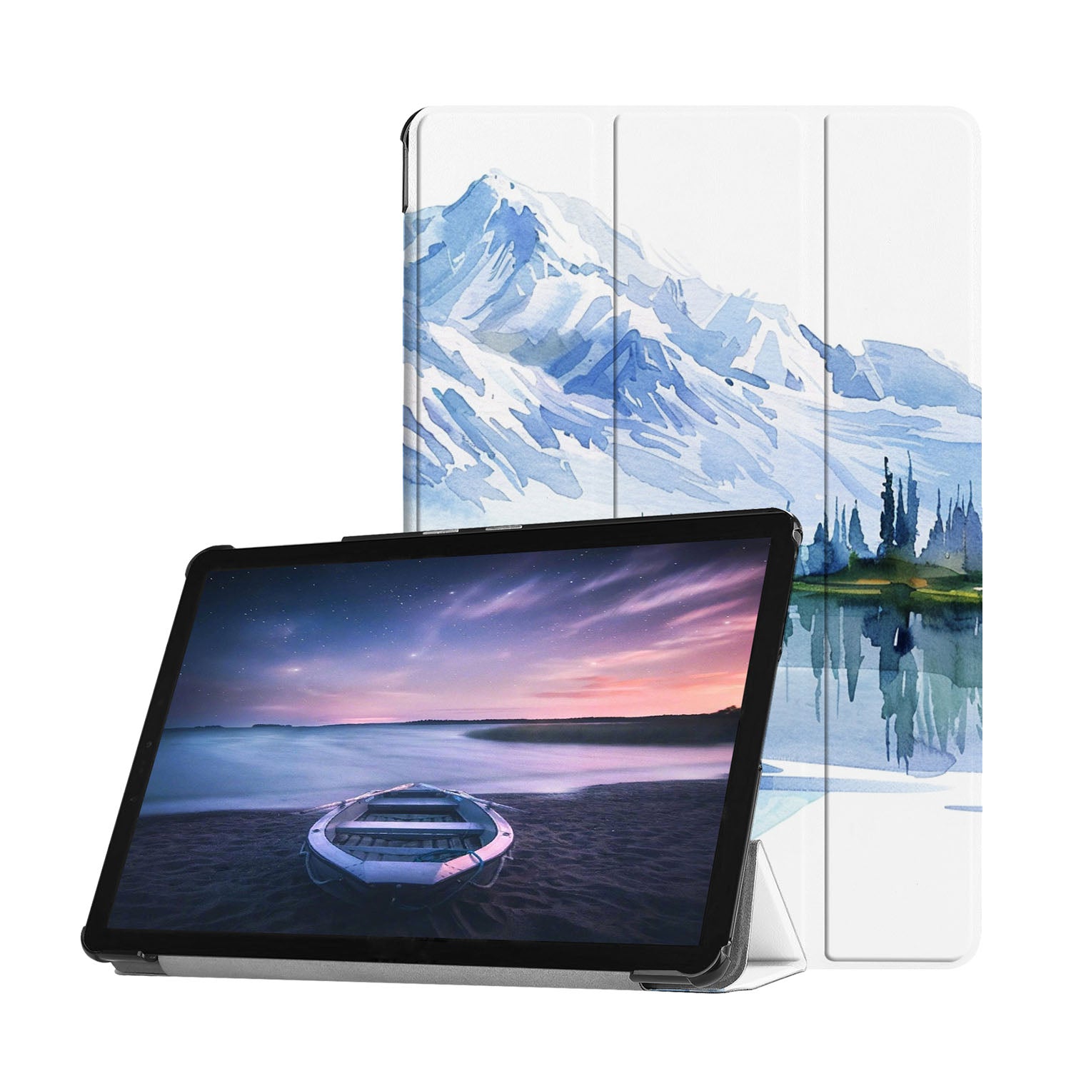 Samsung Tablet Case with Watercolor Design - Slim Protective Cover for Samsung Tablets - Perfect for Work, School, and Travel