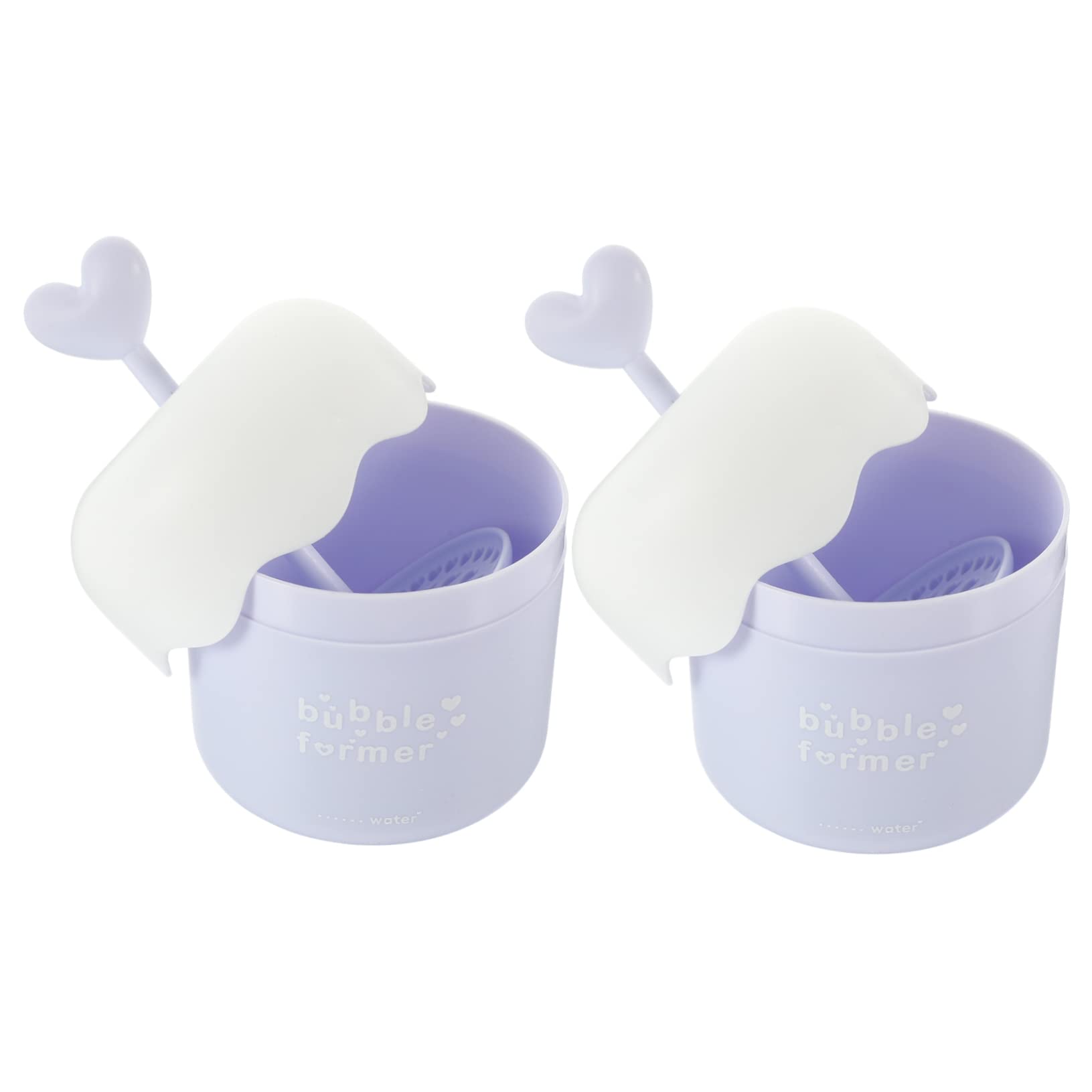 Minkissy 4-Pack Portable Bubble Foam Maker Machine - Marshmallow Cream Face Wash & Cleanser for Kids, Spa, Bath Time Fun - Bubble Whip Maker for Parties & Skincare
