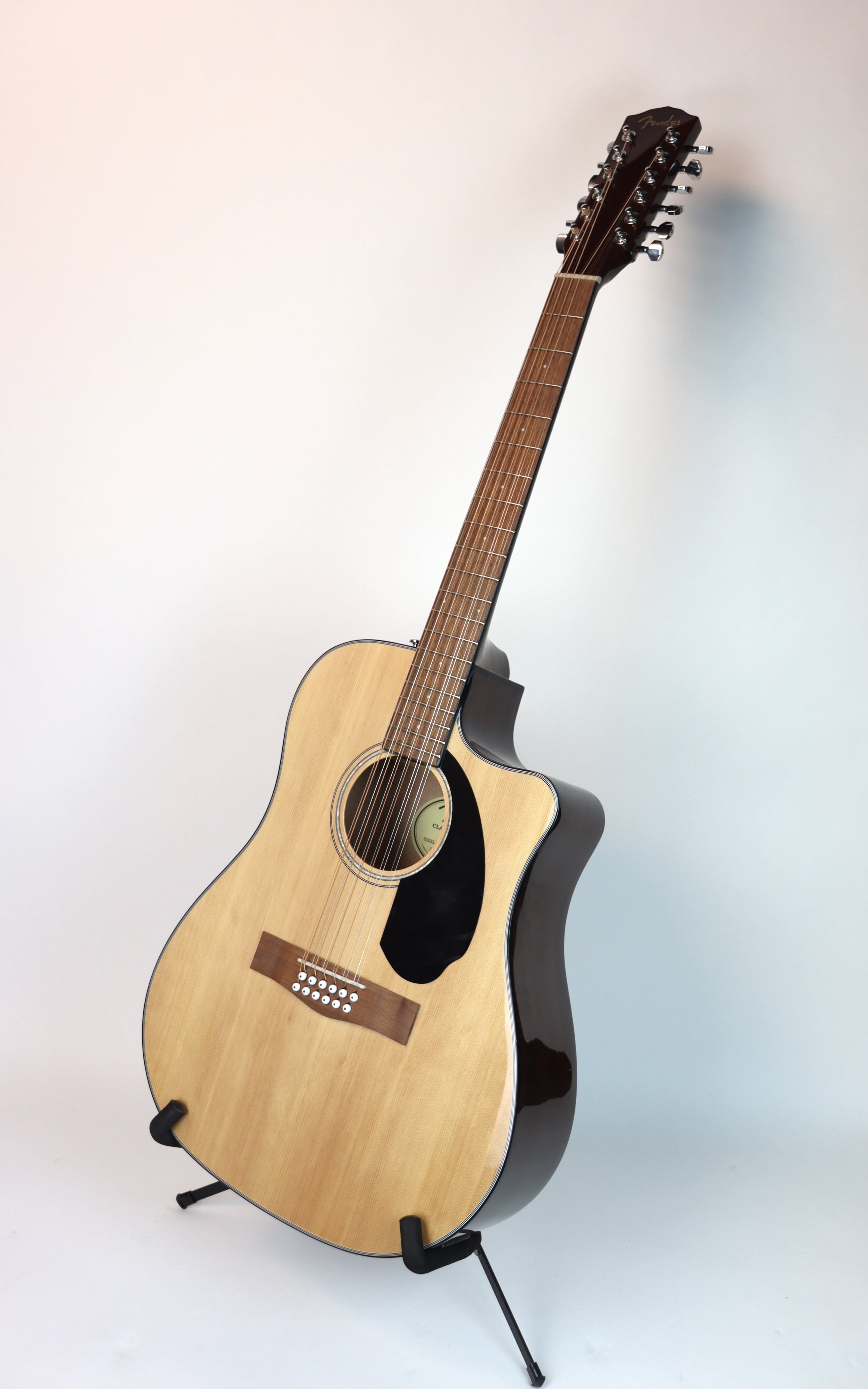 Fender CD-60SCE 12-String Acoustic-Electric Guitar in Natural Finish - Perfect for Live Performances & Studio Recording