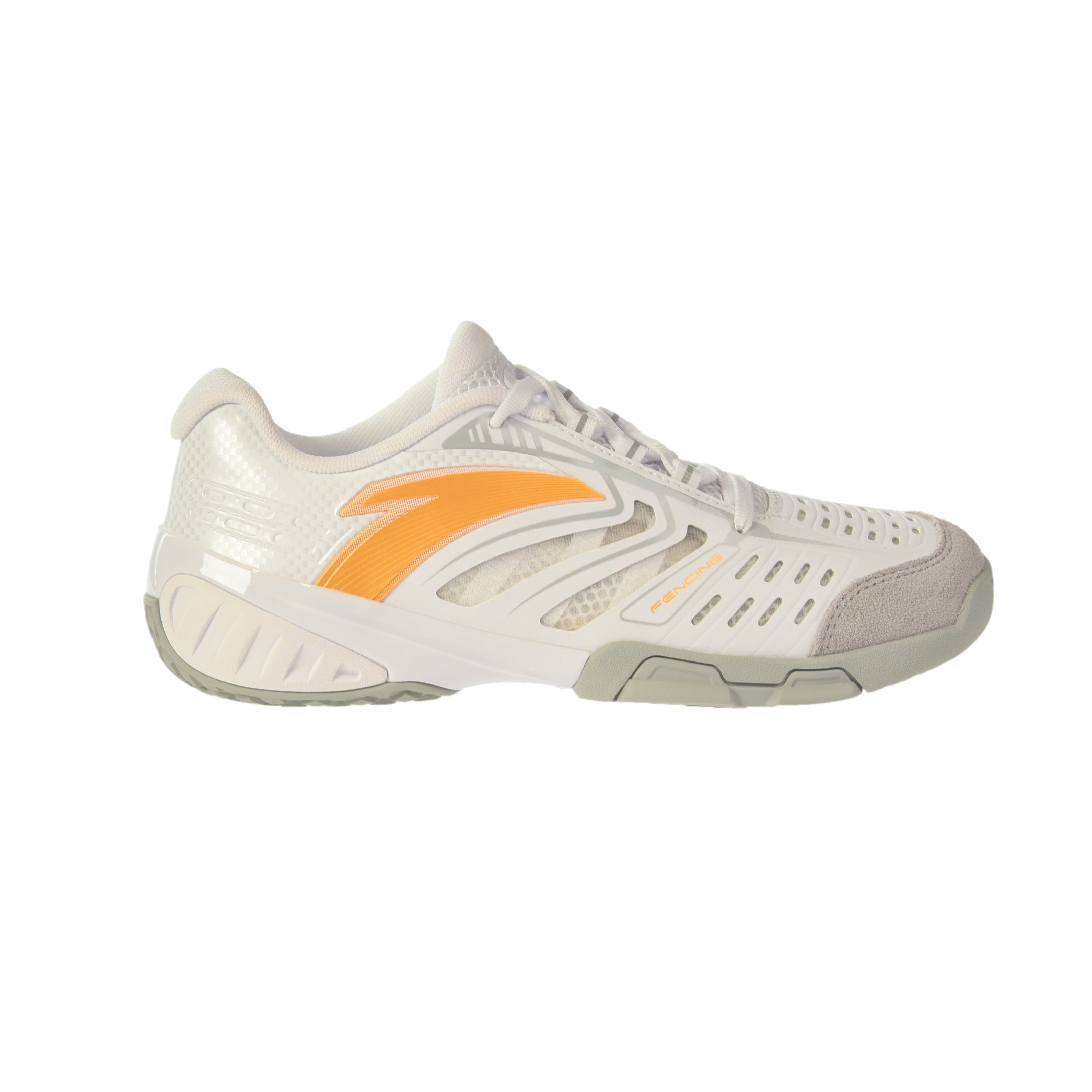 **Anta Fencing Shoes for Men & Women - Lightweight White & Gold Training Shoes for Fencing, Squash & Indoor Sports - Breathable & Non-Slip**
