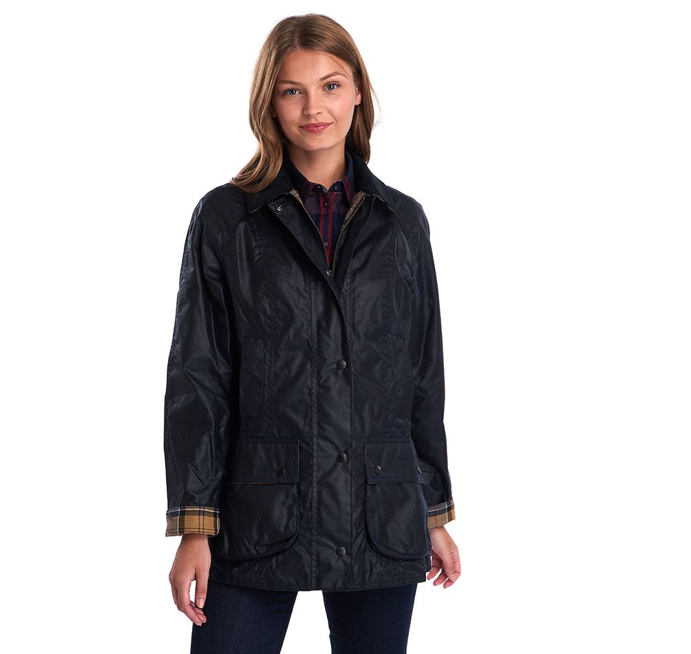 Barbour Beadnell Women's Waxed Jacket - Classic Waterproof Coat for Outdoor Adventures, Hiking & Countryside Walks