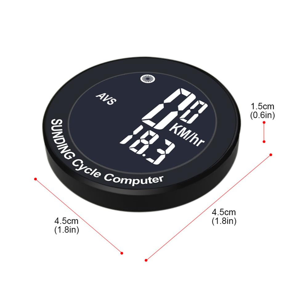 HXBER Waterproof Bike Computer - Wireless Cycling Speedometer with Multi-Function LCD Display for Road & Mountain Bikes - Perfect for Cycling, Training & Outdoor Adventures