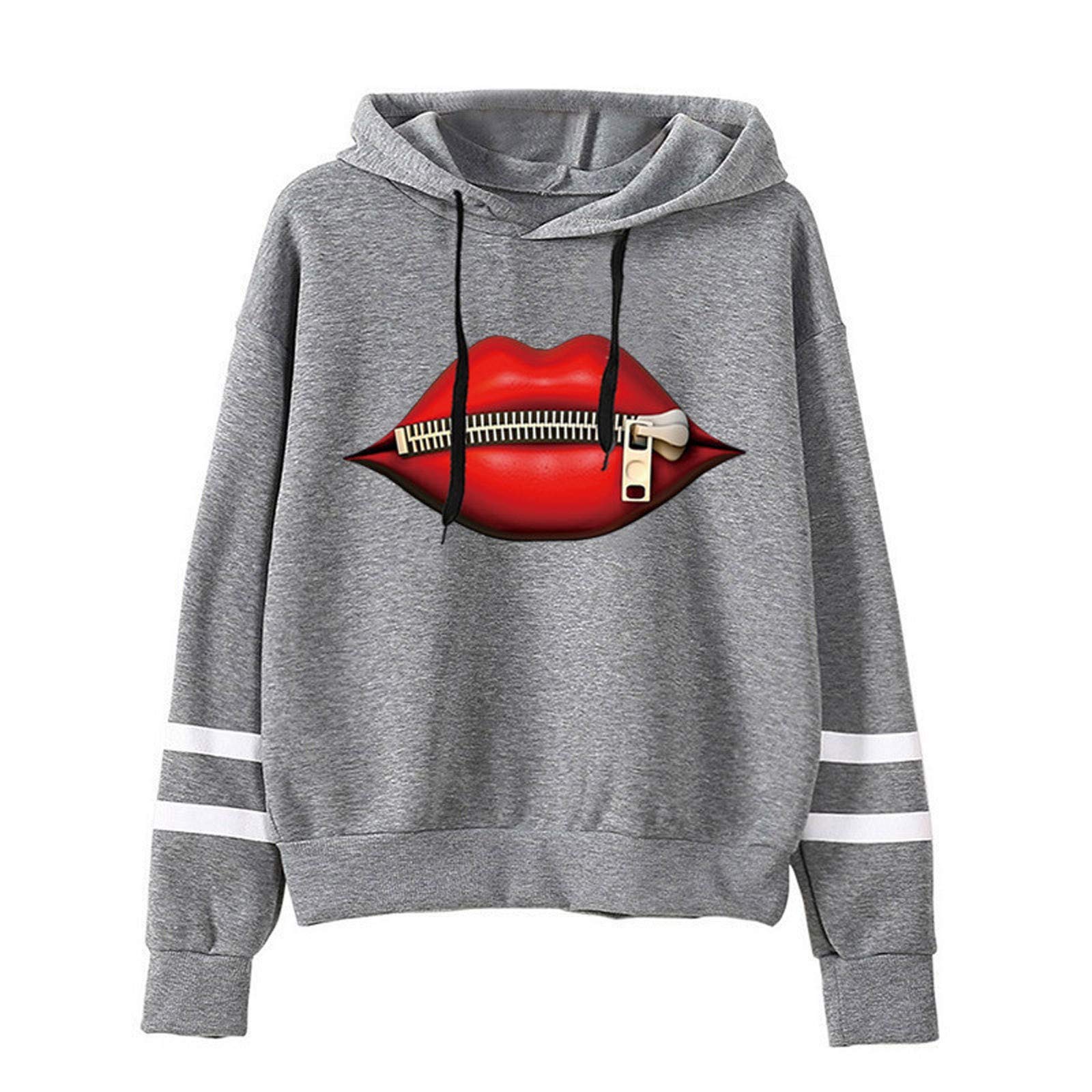 Women's Lightweight Casual Hoodie - Long Sleeve Loose Fit Pullover Sweatshirt with Drawstring | Perfect for Lounge Wear, Outdoor Activities & Everyday Comfort