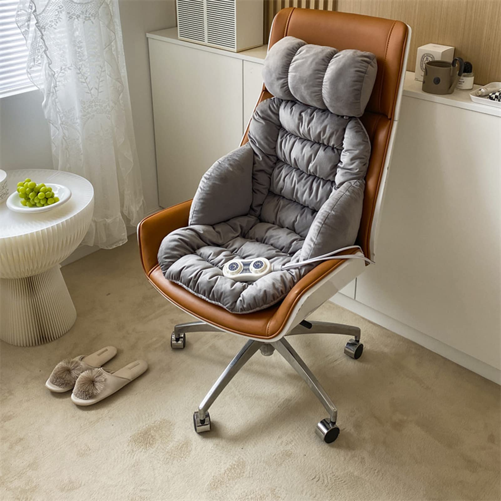 SXFYHXY Heated Chair Cushion - Warm Seat Pad for Office, Sofa & Floor - Electric Heating Cushion for Dining Room, Bedroom & Living Room - Cozy Comfort for Winter & Back Pain Relief (Perfect for Work, Relaxation & Home Use)