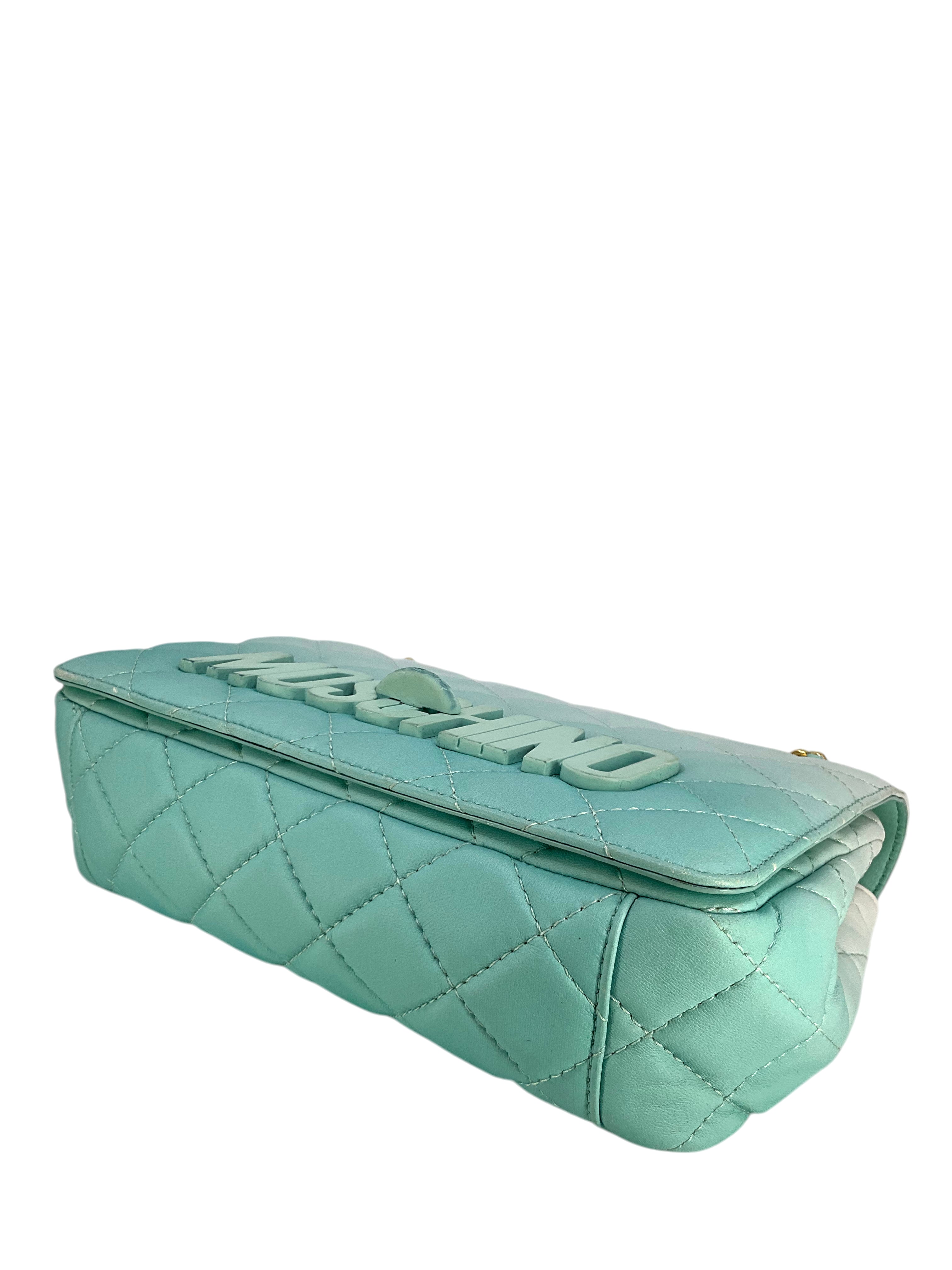 Moschino Ombre Leather Degrade Medium Flap Crossbody Bag - Stylish Women's Designer Handbag for Work, Party & Evening Out