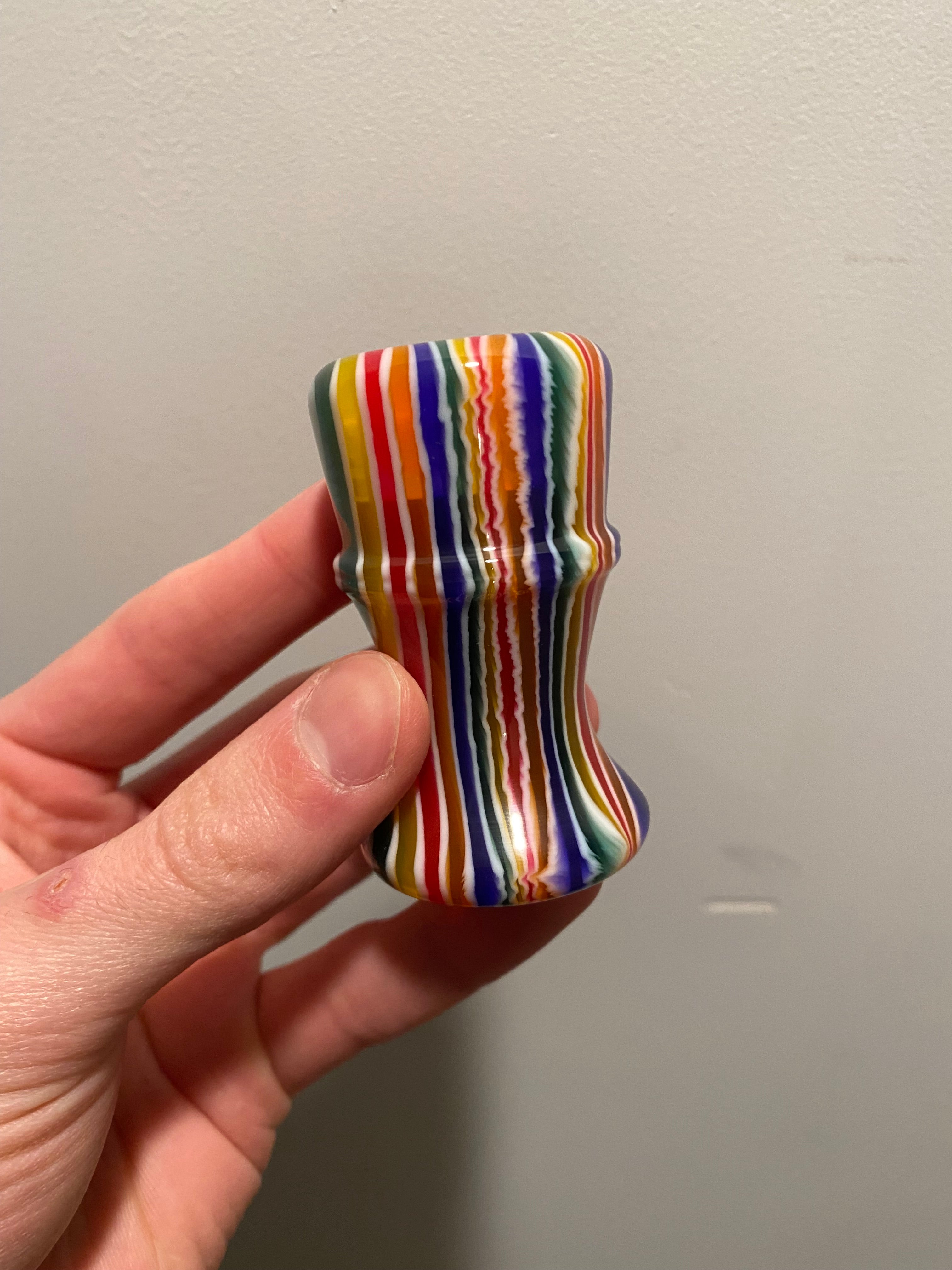 Premium Handcrafted Candy Stripe Shaving Brush Handle - Fits 24mm & 26mm Knots - Perfect for Wet Shaving & Grooming Gifts