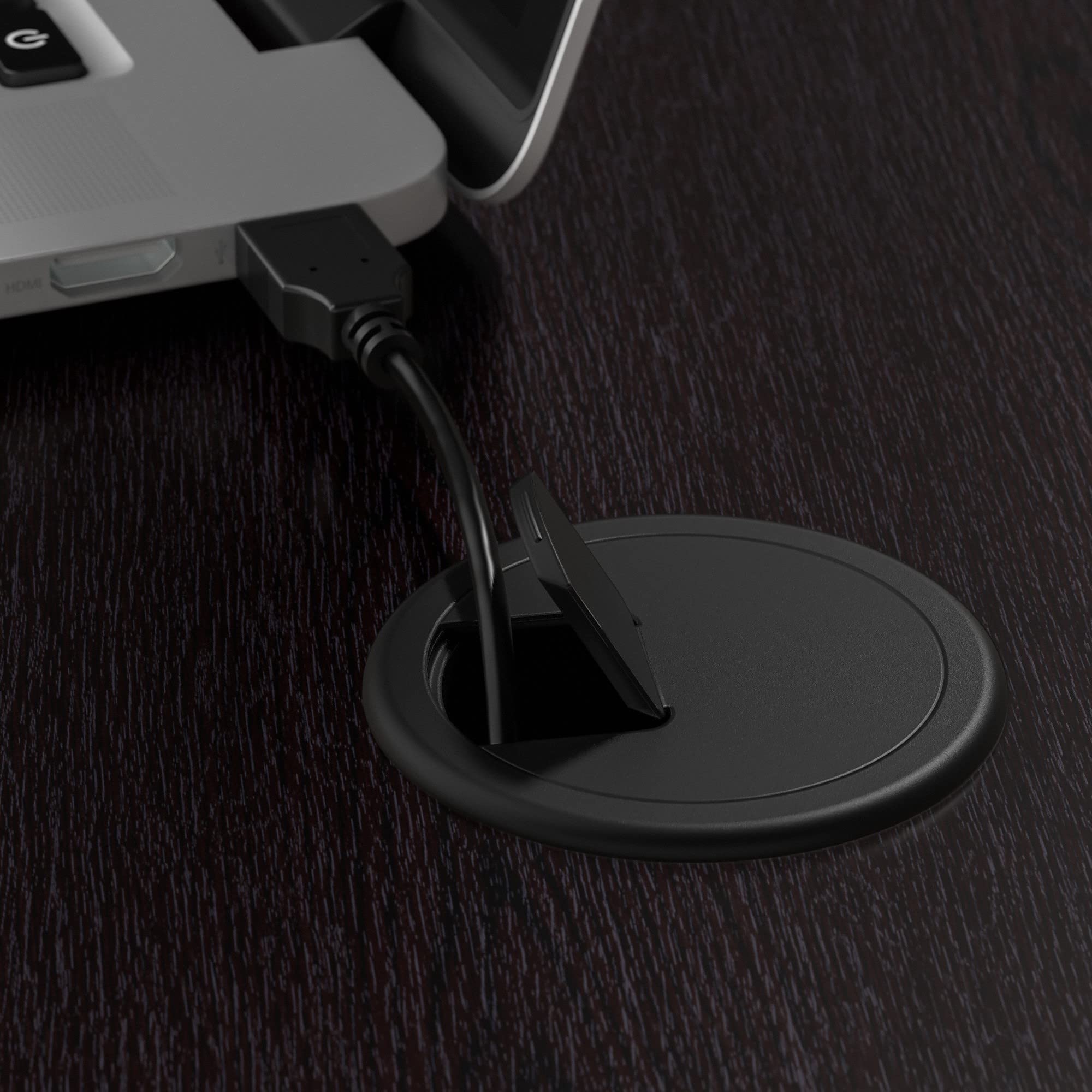 Bush Furniture Cabot 3-Position Adjustable Sit to Stand Desk Return in Espresso Oak Finish - Perfect for Home Office, Workspace & Ergonomic Standing Desk Setup