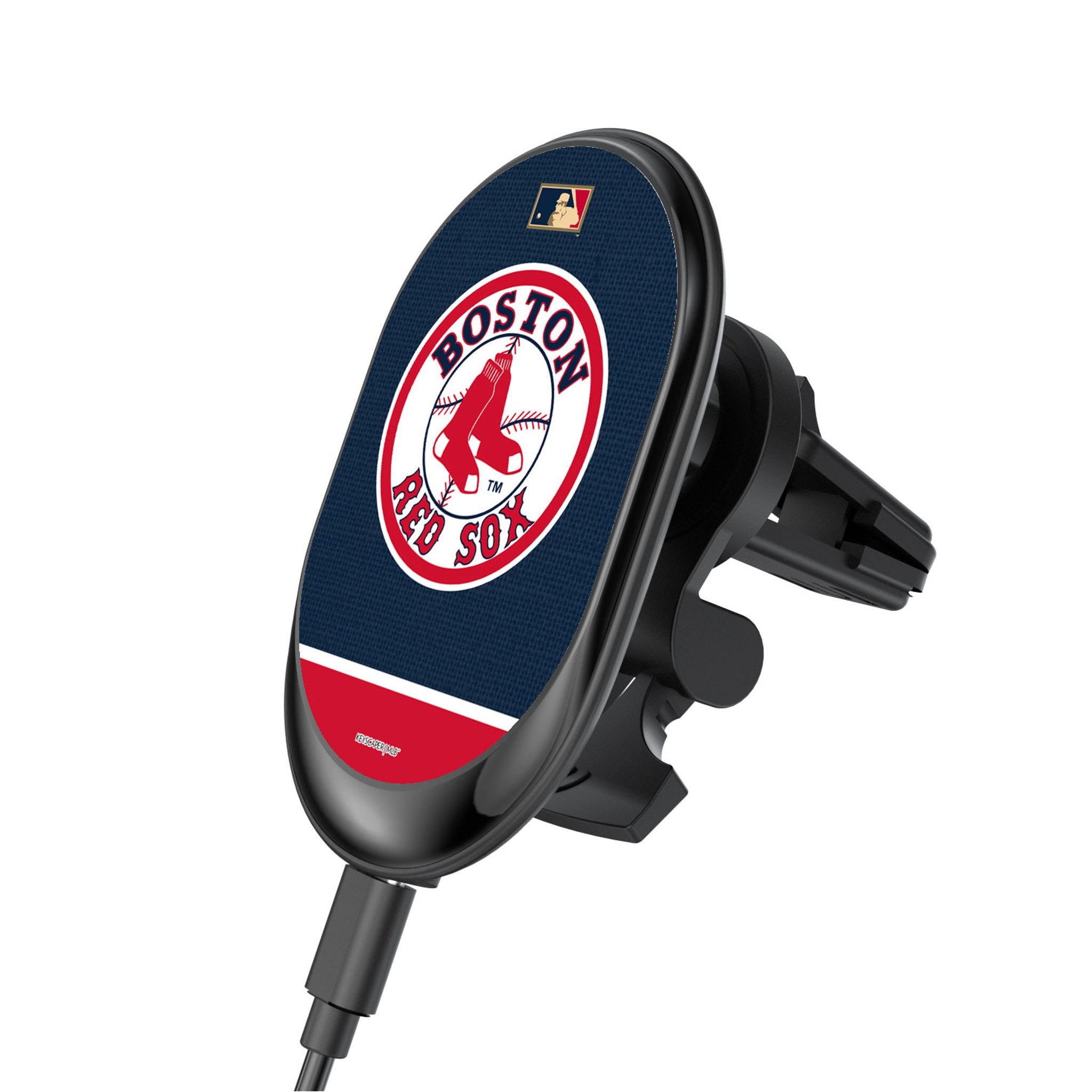 Boston Red Sox 1976-2008 Cooperstown Collection Wireless Magnetic Car Charger - Fast Charging for iPhone & Android - Perfect for Road Trips & Commuting