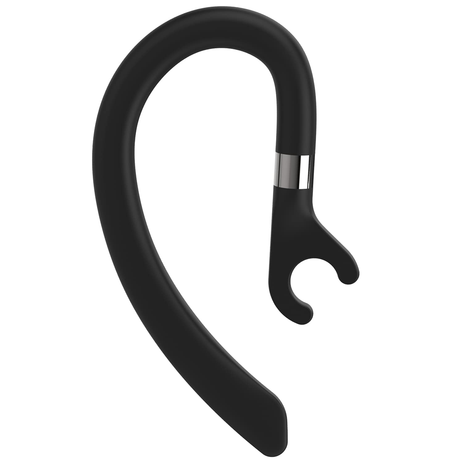 AMZLUV Soft Silicone Replacement Ear Hooks for Single-Ear Bluetooth Headsets - Compatible with New Bee, Plantronics & More (3-Pack, Black) - Secure Fit for Workouts, Calls & Office Use