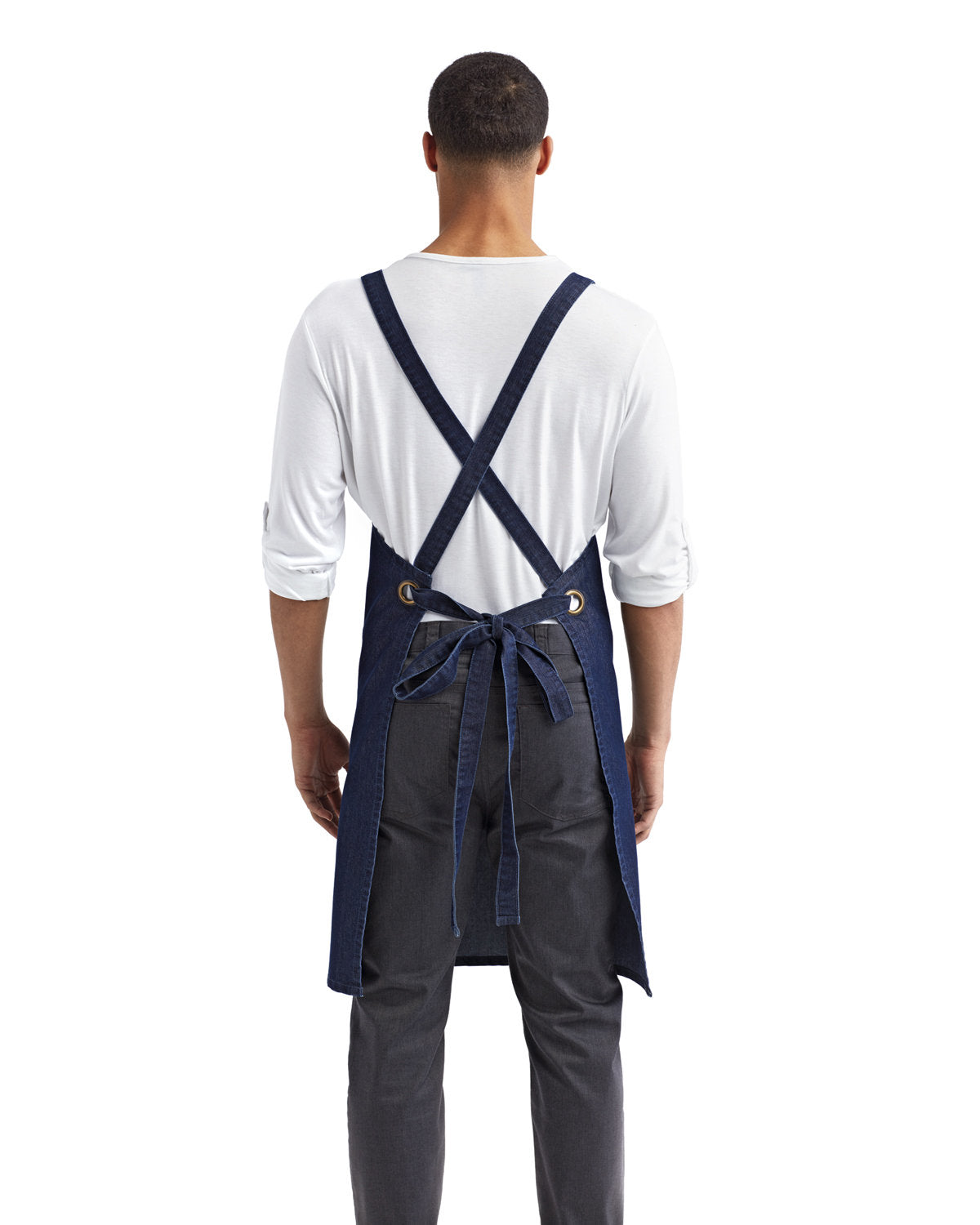 Reprime RP129 Cross Back Barista Apron - Professional Barista Apron for Coffee Shops & Cafes, Adjustable Straps, Durable & Stylish - Perfect for Baristas, Home Brewers & Coffee Enthusiasts