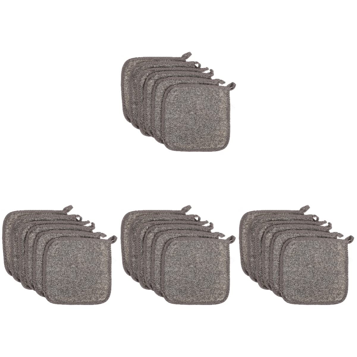 FRCOLOR Quick Dry Bath Towels Set of 4 - Exfoliating Face & Body Washcloths for Gentle Skin Cleansing | Soft Microfiber Towels for Gym, Travel, Spa & Daily Shower Use