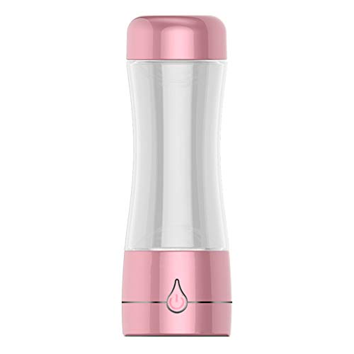 Hydrogen Water Bottle Generator - Portable SPE/PEM Technology Hydrogen Rich Water Maker with Ionizer Filter, Pink | Perfect for Home, Office, Gym & Travel Hydration