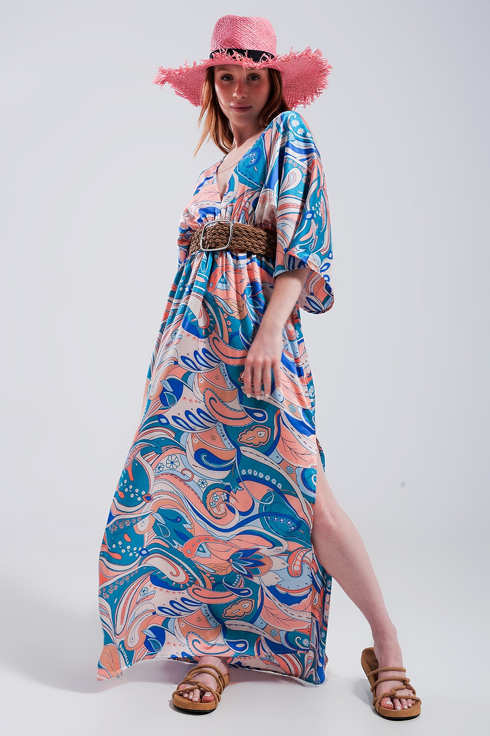 Long Floral Lace Robe with Back Tie Bow - Elegant Maxi Dress for Women, Perfect for Weddings, Parties & Special Occasions