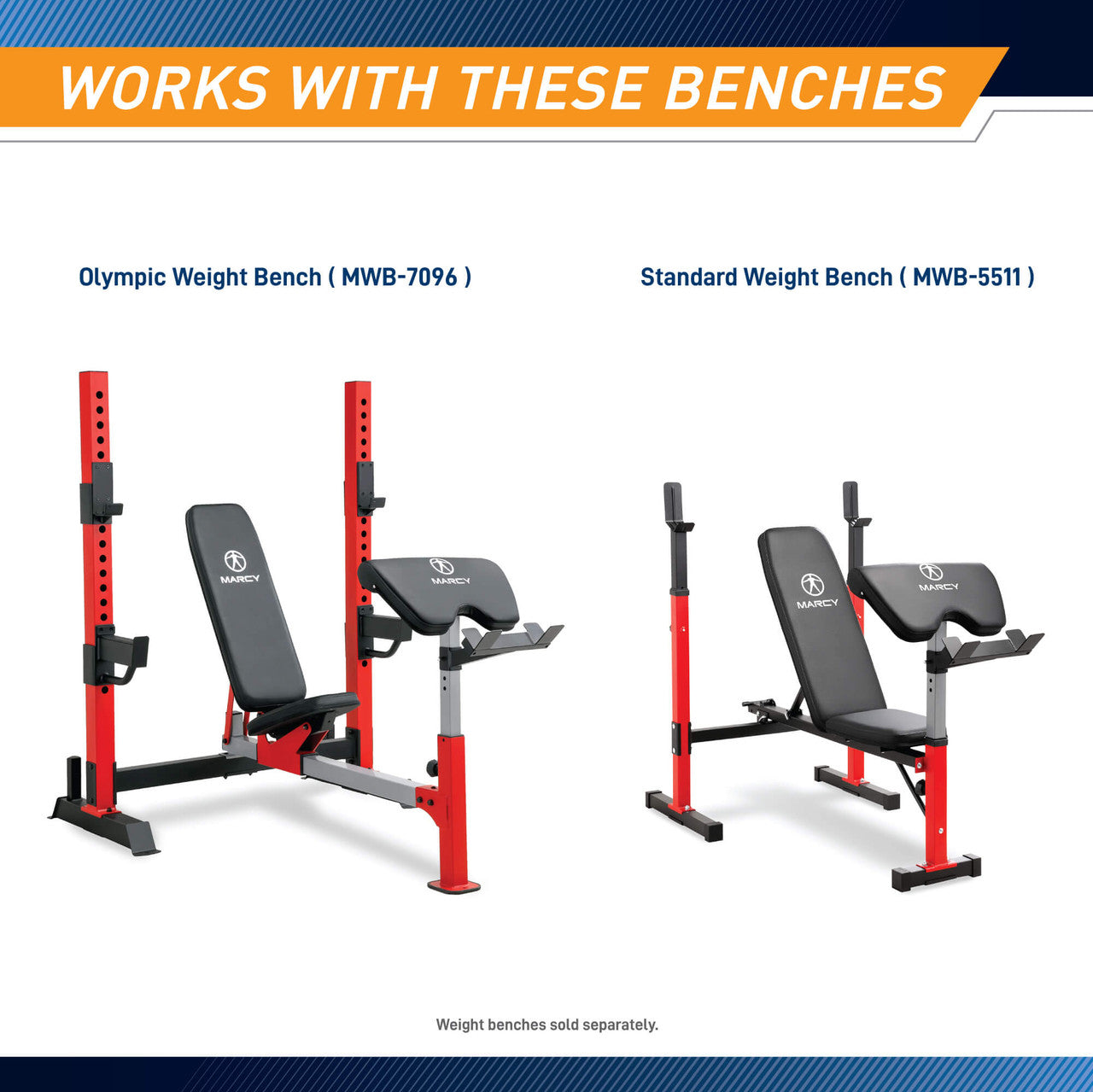 MWB 5511 & MWB 7096 Arm Curl Accessory - ACC 8215AC | Strength Training Equipment for Home Gym Workouts