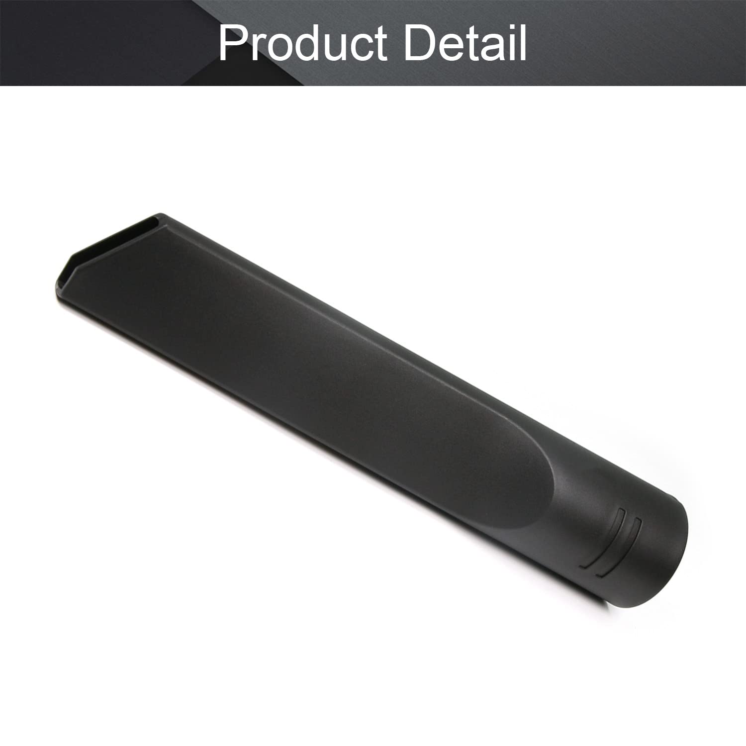 Othmro 1Pcs Flat Crevice Tool - 208mm Length PP Plastic Black Vacuum Cleaner Accessory | Universal Quick Release Nozzle Head (35mm) for Home Cleaning | Perfect for Tight Spaces, Corners & Car Detailing