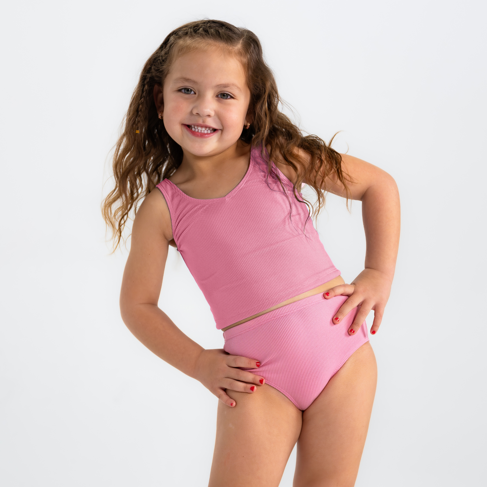 Girls V Neck Tankini Top - Comfortable Swimwear for Kids - Perfect for Beach, Pool & Summer Activities