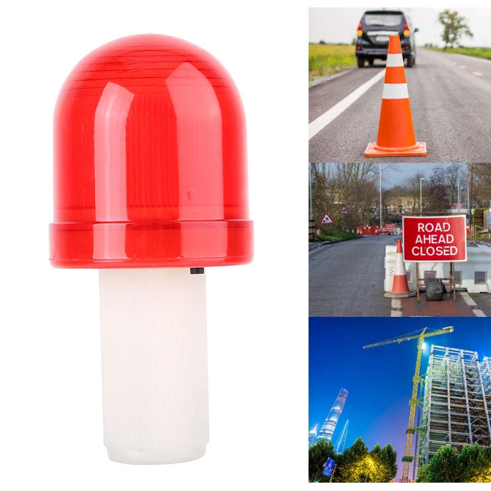 Dioche LED Warning Light for Traffic Cones - Flashing Strobe Beacon Safety Light for Collapsible Cones, Cars, Emergency Vehicles | Perfect for Road Work, Parking, Camping & Emergency Situations