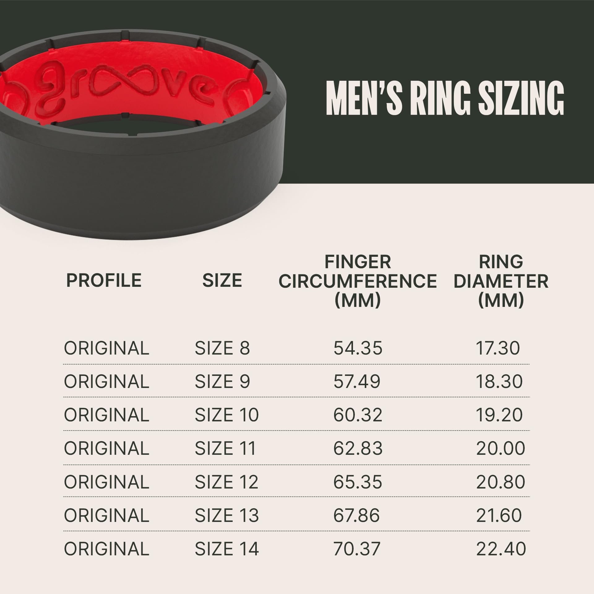 Groove Life Edge Silicone Ring for Men - Breathable Rubber Wedding Band with Unique Design, Comfort Fit & Lifetime Warranty - Perfect for Active Lifestyles, Gym, Swimming & Outdoor Adventures
