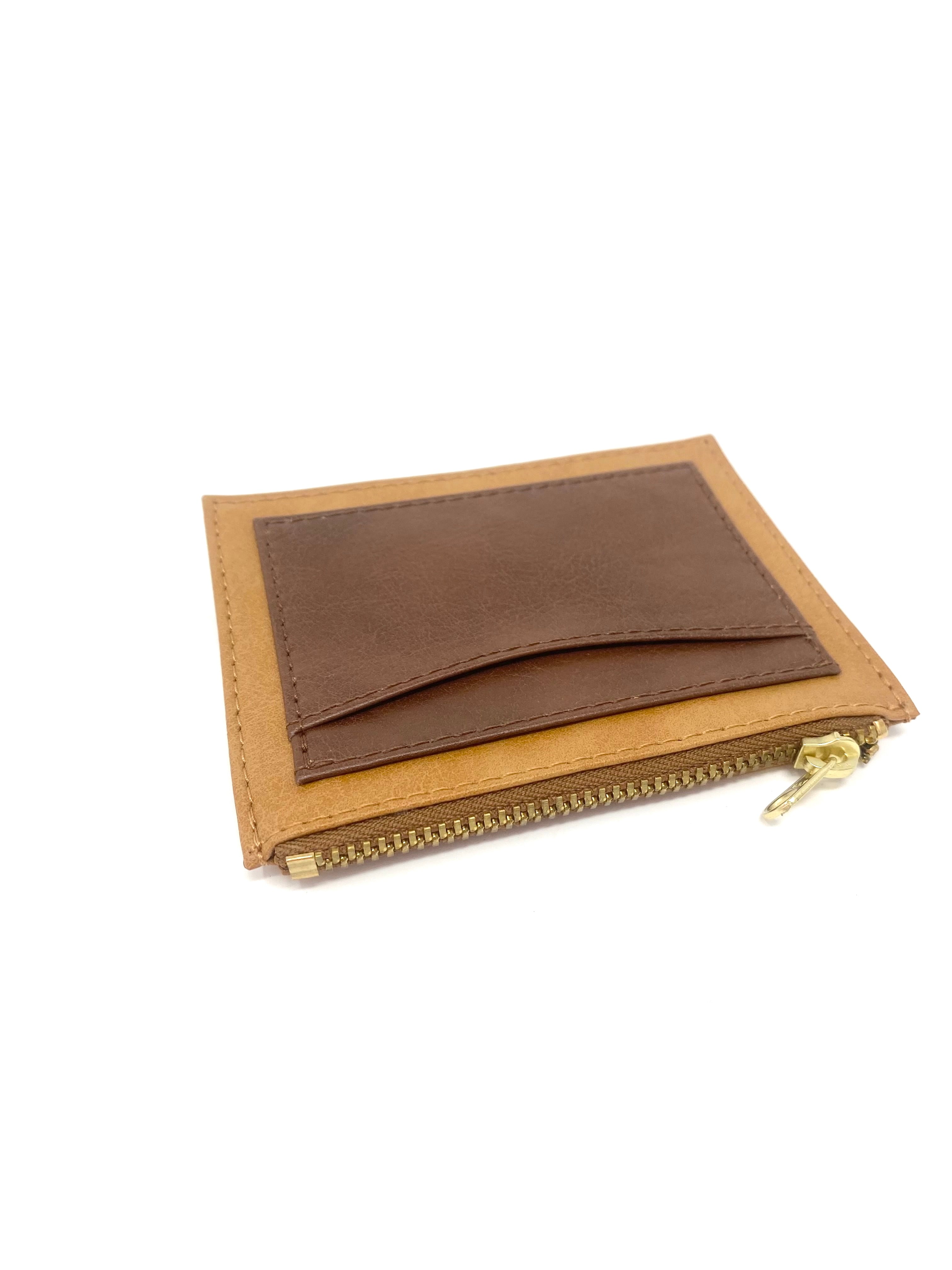Novacas Brit Wallet in Camel/Tan - Premium Leather Slim Minimalist Bifold Wallet for Men - Perfect for Everyday Carry, Travel & Business
