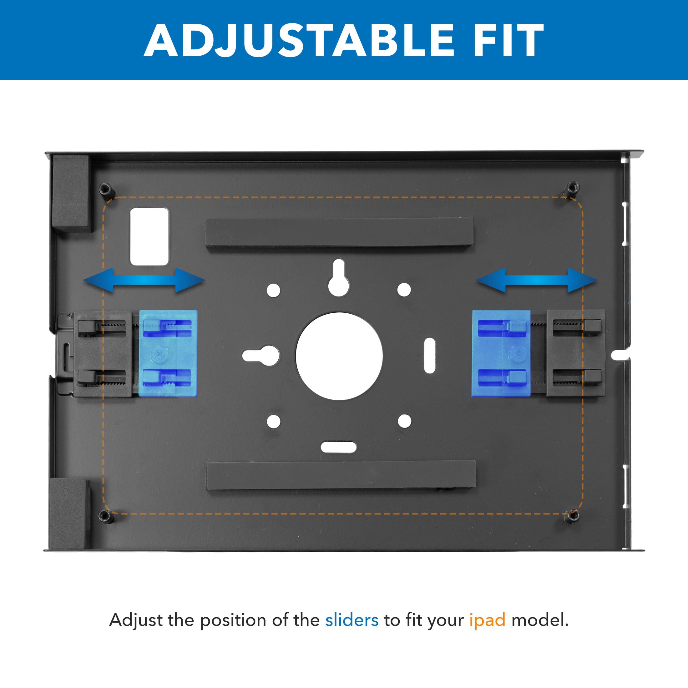 Mount-It! Universal Anti-Theft Floor Stand for iPad 7th-10th Gen, iPad Pro & iPad Air - Secure Adjustable Tablet Kiosk Mount with Locking Mechanism - Ideal for Retail Stores, Restaurants & Public Spaces