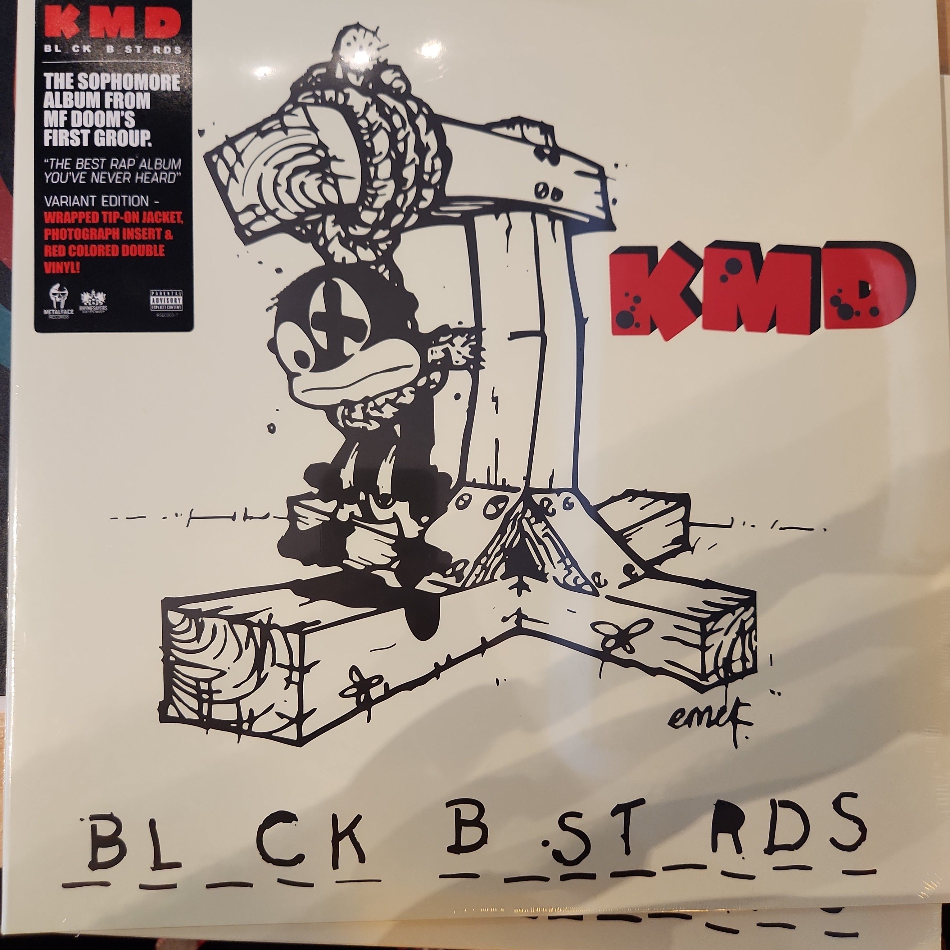 KMD (MF DOOM) Black Bastards Limited Edition Red Vinyl Double LP - Rare Hip Hop Collectible for Music Lovers & Vinyl Enthusiasts