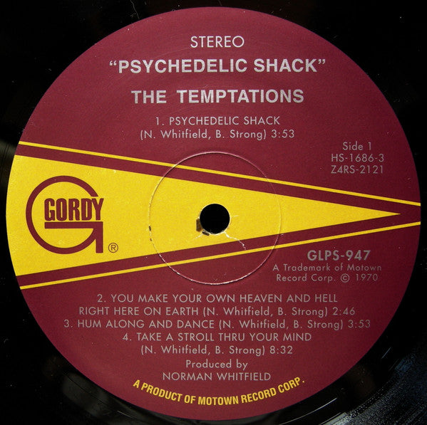 The Temptations - Psychedelic Shack Vinyl LP Album (Limited Edition Reissue, Near Mint Condition) - Perfect for Record Collectors & Soul Music Lovers
