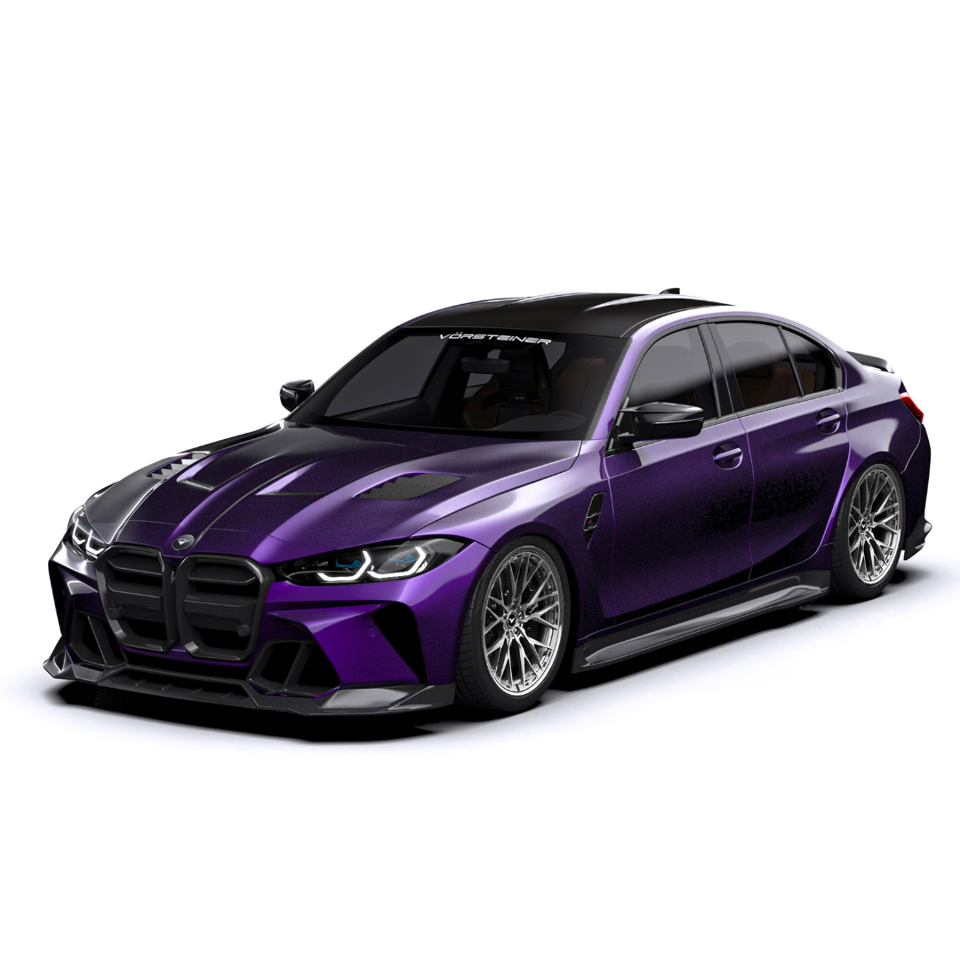 GTS V BMW G8X M3 M4 Carbon Fiber Hood - Lightweight Aero V-Style Bonnet for Performance & Racing | Track-Ready Upgrade for BMW M3/M4 G8X Models