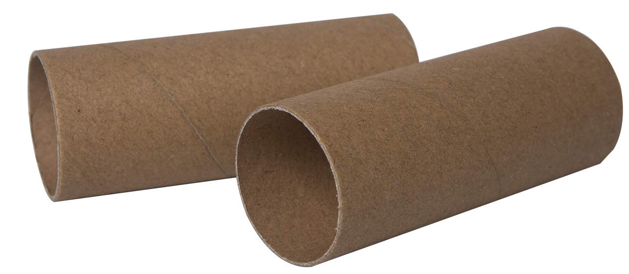 30 Pack Thick Brown Cardboard Tubes for DIY Crafts - 1.57 x 3.9 Inch Round Paper Tubes - Perfect for Holiday Decorations, Gift Wrapping & School Projects