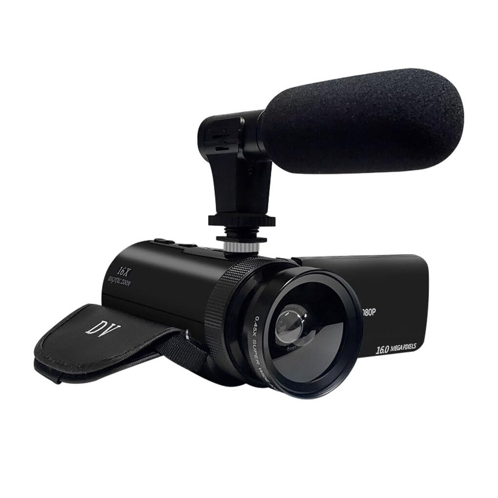 Guangcailun HD 1080P Digital Video Camera - Multi-functional ABS Camcorder with Versatile Features for Vlogging, Travel & Home Recording | Portable Digital Camera for YouTube, TikTok & Family Events