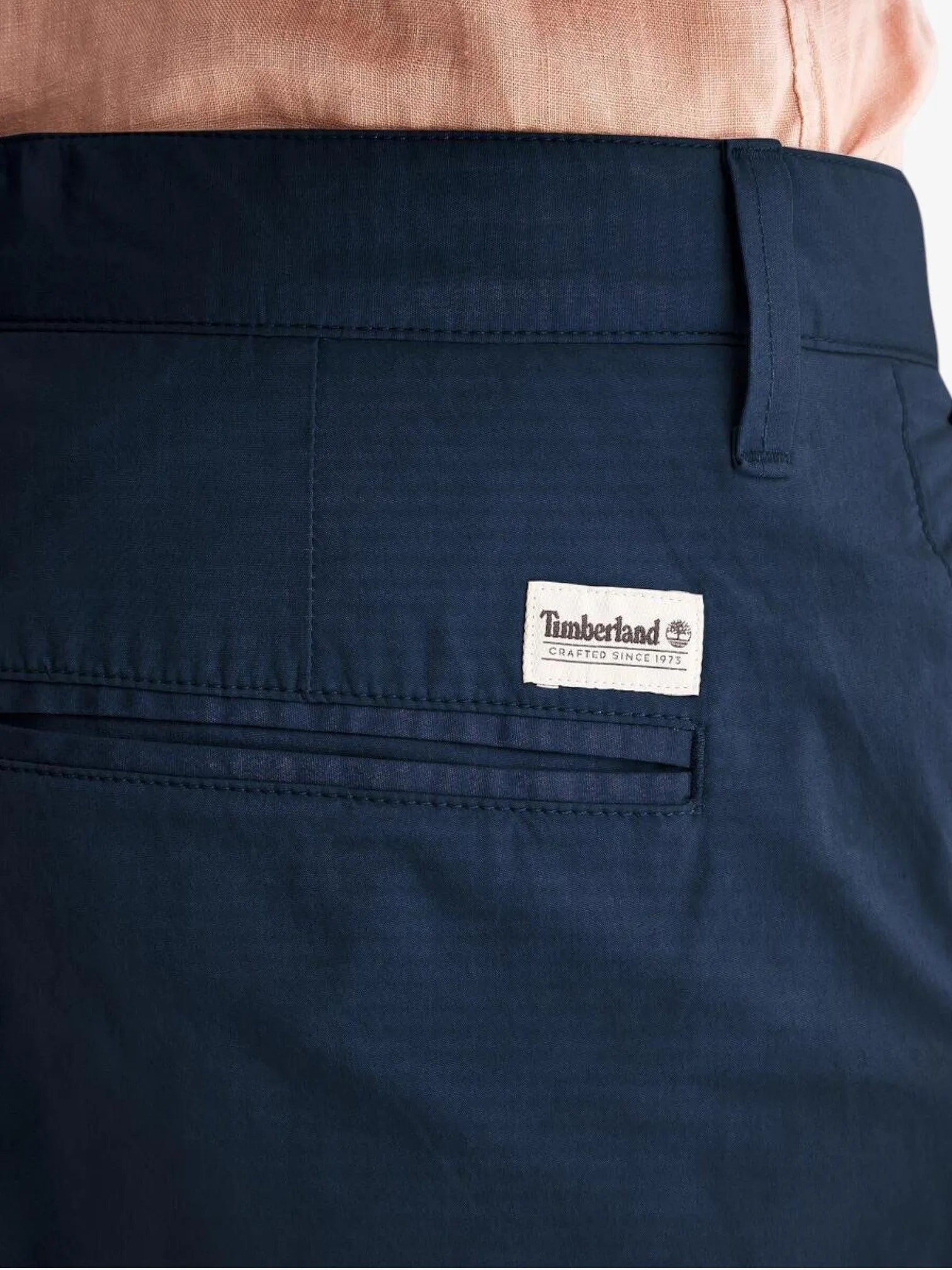 Timberland Men's Bermuda Regular Fit Chino Pants in Dark Blue - Comfortable Casual Wear for Office, Travel & Outdoor Activities
