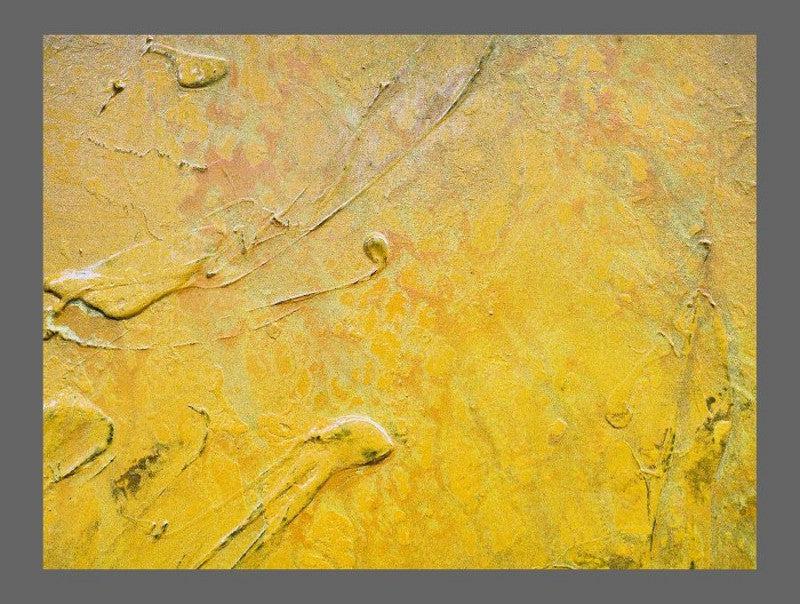 Abstract Yellow Wall Art - Modern Canvas Painting for Home & Office Decor - Perfect for Living Room, Bedroom, or Workspace