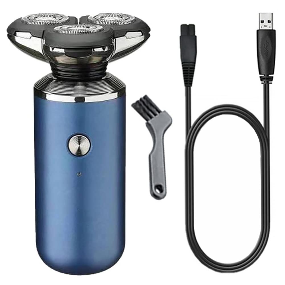 Premium Men's Electric Razor - Waterproof 3-Blade Rotary Shaver with Floating Heads, USB Rechargeable for Smooth Facial Shaving | Perfect for Travel, Gym & Daily Grooming Routine