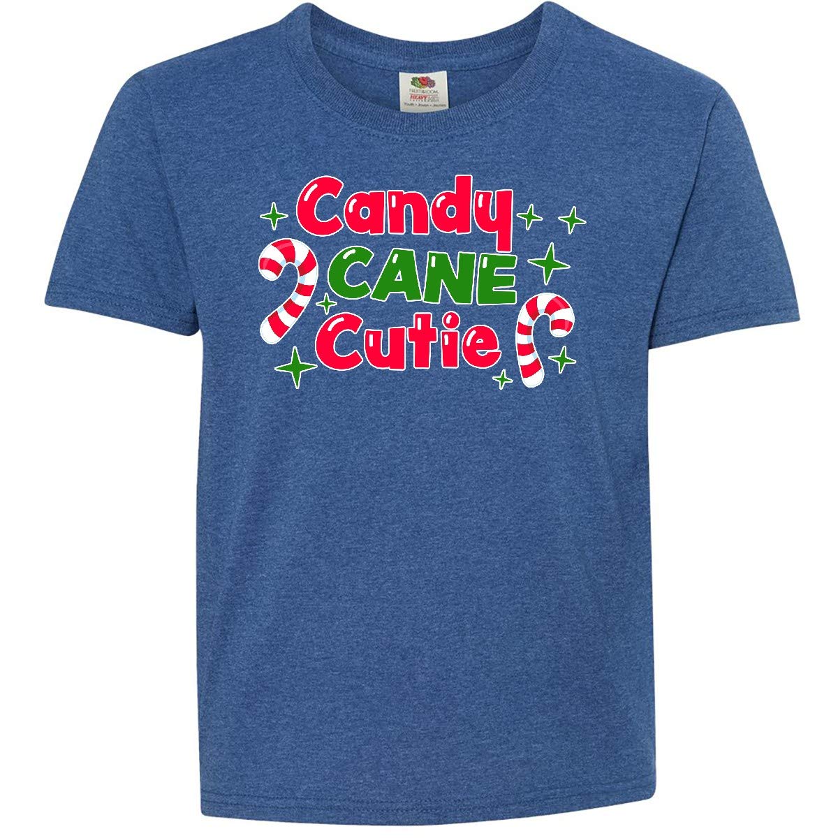 Inktastic Christmas Candy Cane Cutie Youth T-Shirt - Festive Holiday Graphic Tee for Kids & Teens - Perfect for Christmas Parties, Family Gatherings & Winter Celebrations