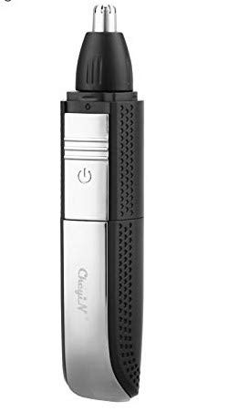 CkeyiN 3-in-1 Rechargeable Electric Hair Trimmer for Men - Beard, Nose & Eyebrow Grooming Kit with Portable Hair Removal Shaver - Perfect for Travel, Home & Gym Use (45)