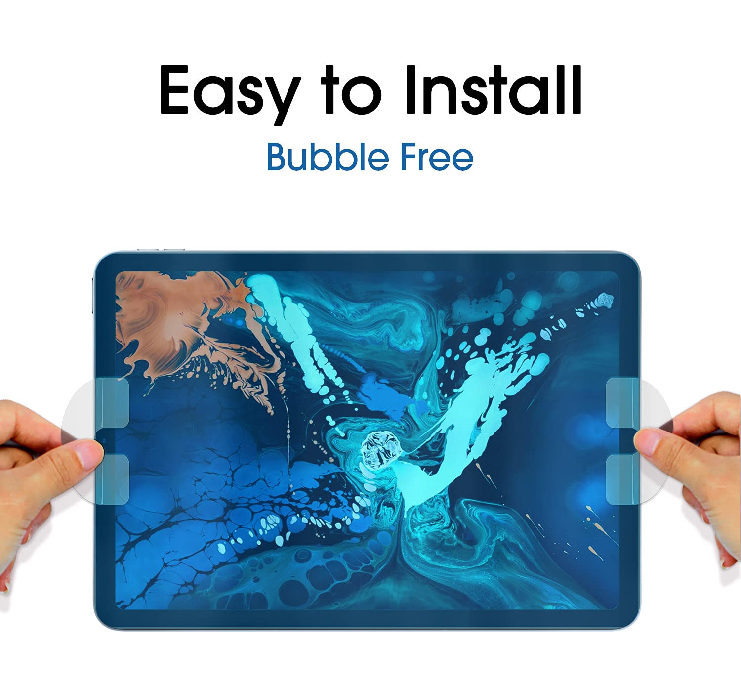 amFilm 2-Pack Matte Paper-Feel Screen Protector for iPad Pro 11 (2021/2022) & iPad Air 5/4 (2020/2022) - Anti-Glare Tempered Glass with Paper Texture - Perfect for Drawing, Note-Taking & Reading in Sunlight