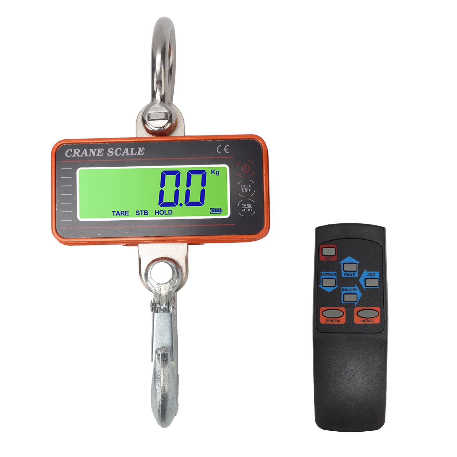 1500kg/3000lb Digital Hanging Scale - Heavy Duty Aluminum Industrial Crane Scale with Remote Control | Portable Electronic Weighing Device for Farm, Fishing, Warehouse & Logistics | Perfect for Livestock, Cargo & Equipment Weighing