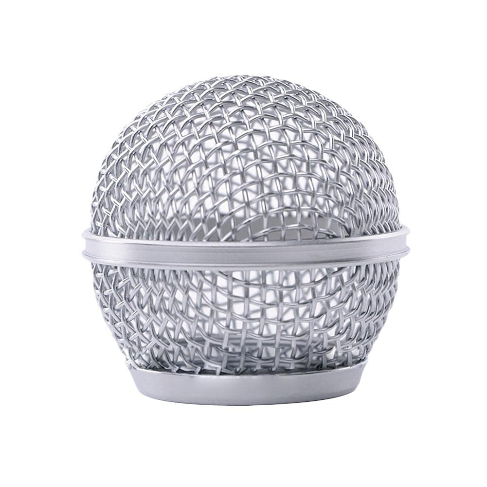 DMSUO Steel-Mesh Microphone Pop Filter with Ball Head & Wired Grill - Professional Mic Windscreen Cover for Studio Recording, Podcasting & Live Performances