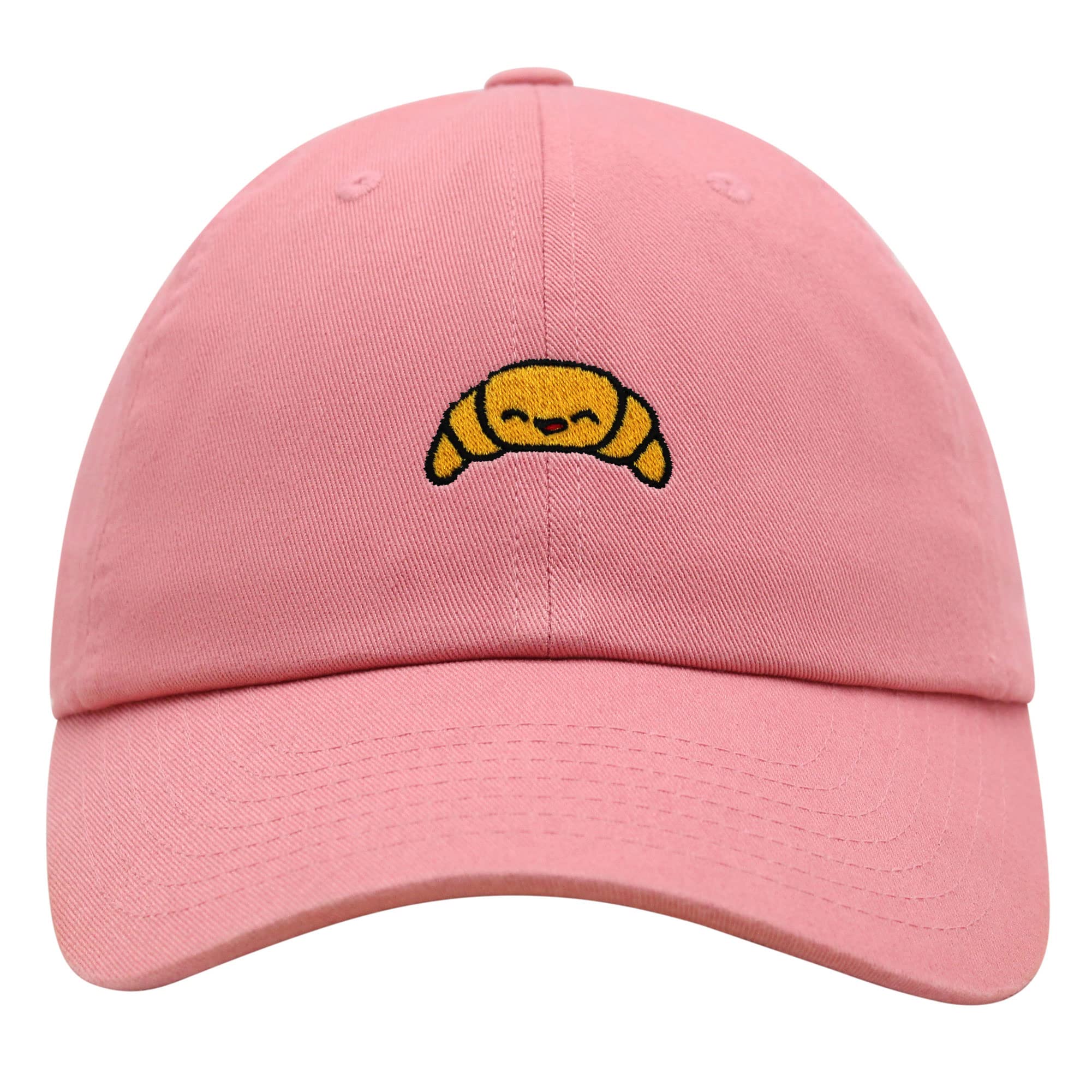 JPAK Premium Embroidered Croissant Dad Hat - Soft Baseball Cap for Men & Women - Perfect for Food Lovers, Bakeries, Cafes & Casual Outings