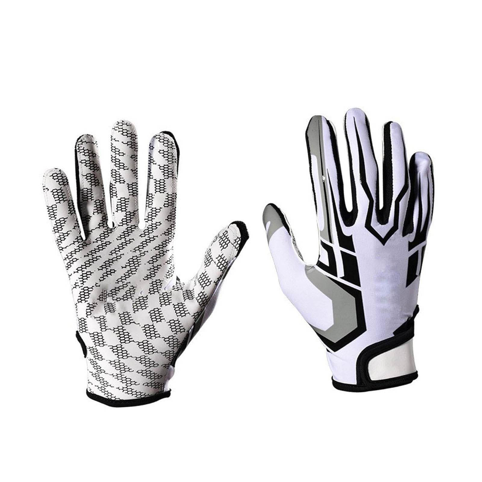 Best Football Receiver Gloves for Men - Grip-Enhancing Touch Gloves for Football, Rugby & Training (Size L) - Perfect for Game Day, Practice & Outdoor Sports