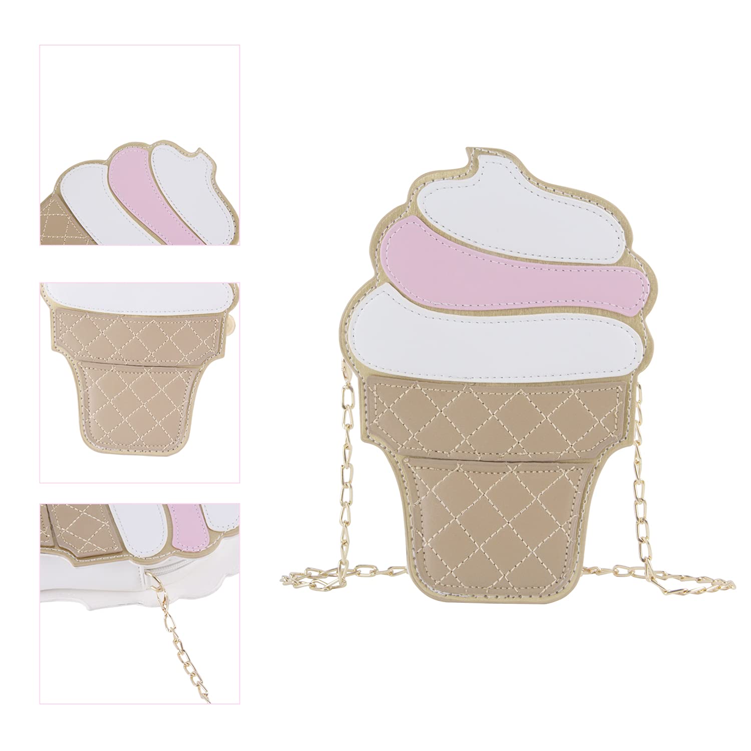 SUKUTO Girls Crossbody Bag - Cute Cupcake Popcorn Egg Fruits Milk Box PU Small Purse for Women, Fashion Shoulder Bag for Phone & Essentials | Perfect for School, Shopping & Daily Use