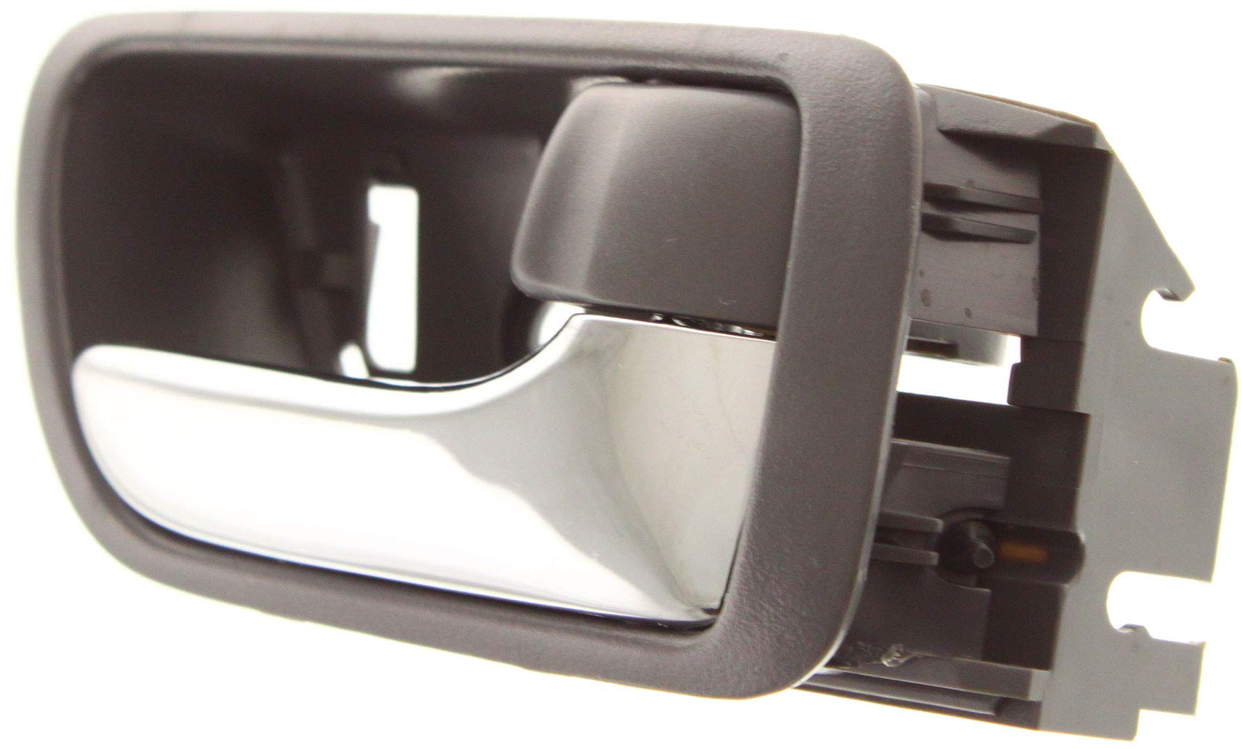 Evan Fischer Interior Door Handle Replacement for 2002-2006 Toyota Camry - Gray Bezel with Chrome Lever & Lock Button (Set of 2) | Front Door Panel Upgrade for Enhanced Comfort & Security