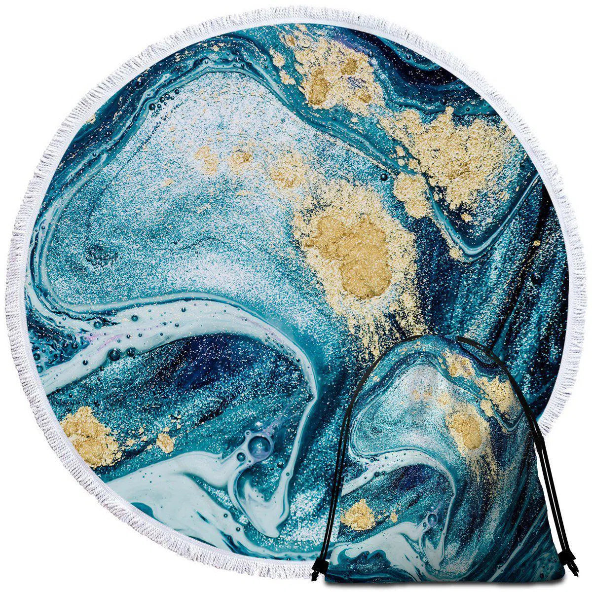 Premium Bondi Beach Towel & Backpack Set - Large Quick-Dry Sand-Free Towel with Waterproof Backpack - Perfect for Beach, Pool, Travel & Outdoor Adventures