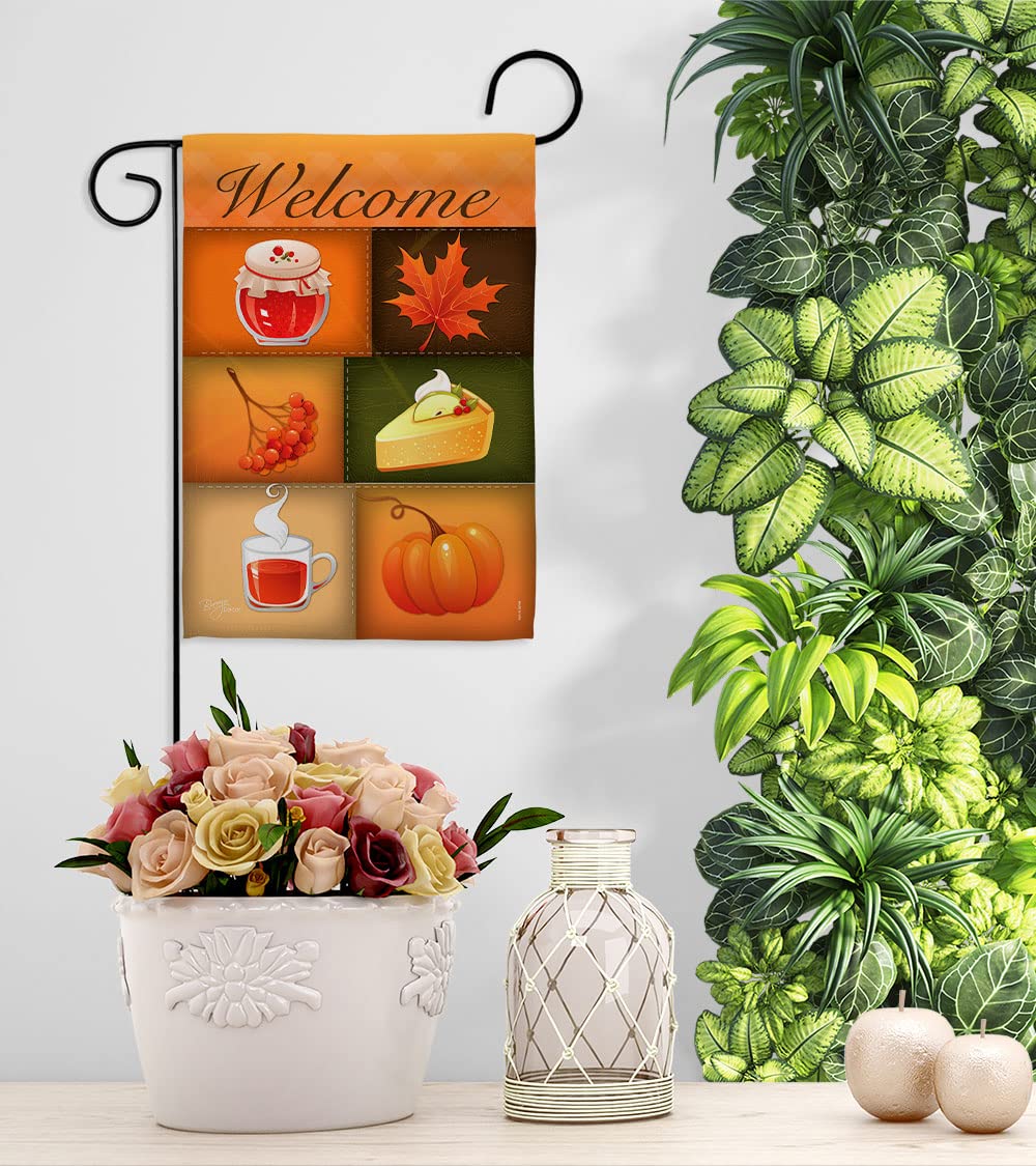 Fall Harvest Decor Flags Set - House & Garden for Autumn Decorating