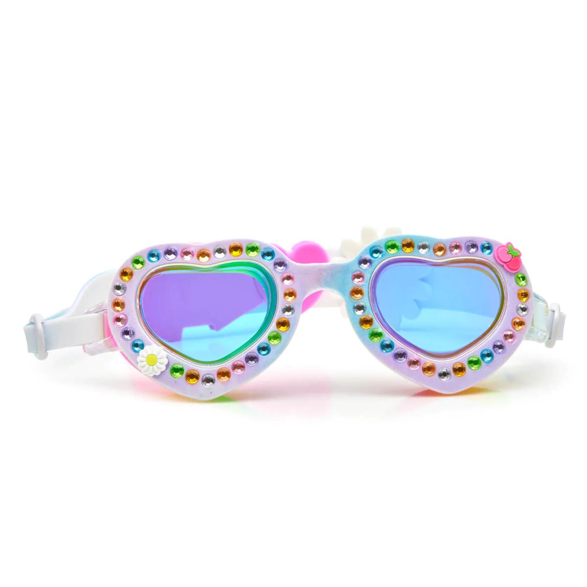 Bright Bouquet Daisy Flowers Swimming Goggles - UV Protection, Anti-Fog for Women & Girls - Perfect for Pool, Beach & Water Sports