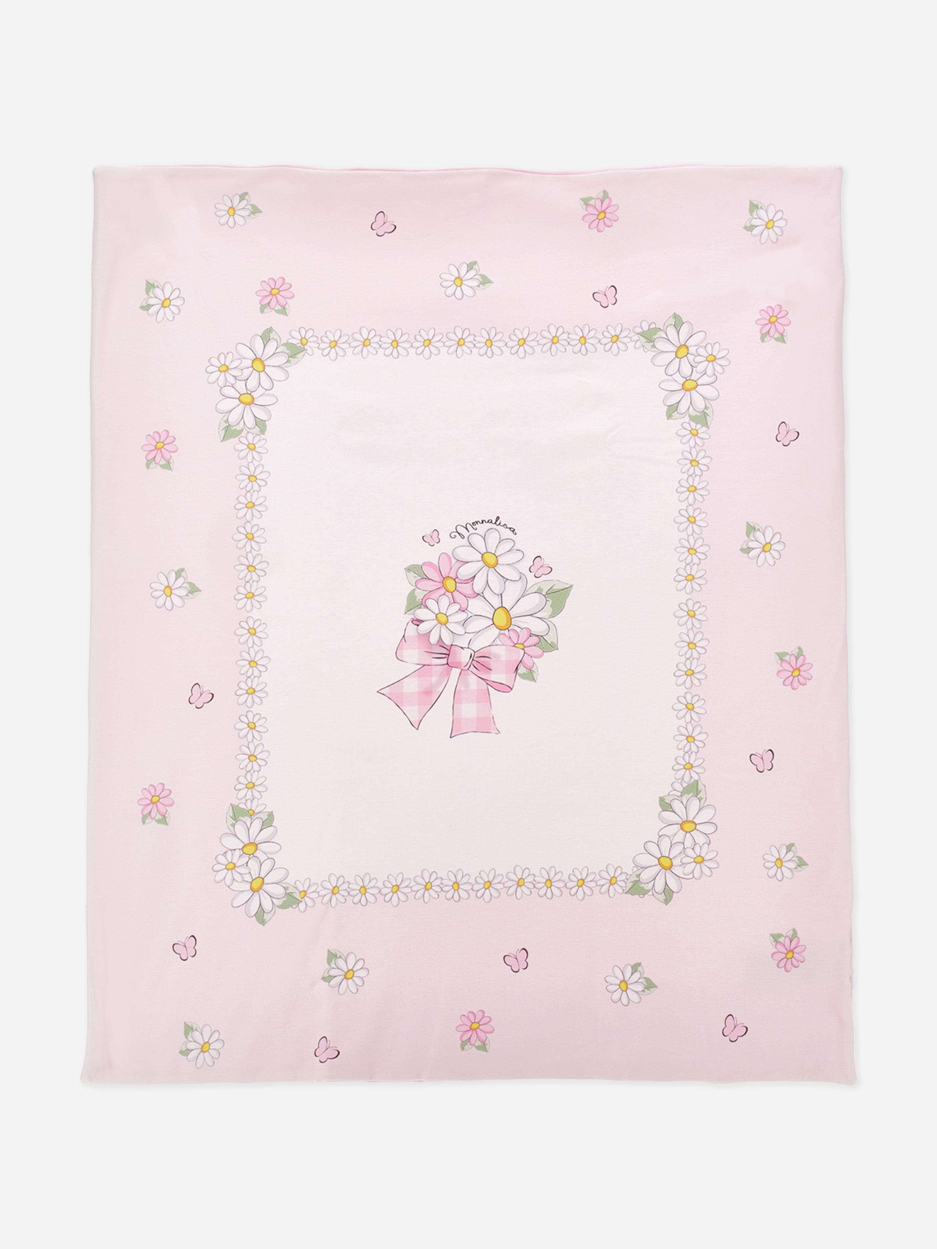 Pink Baby Girls Bouquet Print Blanket 90cm - Soft Floral Blanket for Newborns, Infants & Toddlers - Perfect for Nursery, Stroller, Car Seat & Photo Shoots